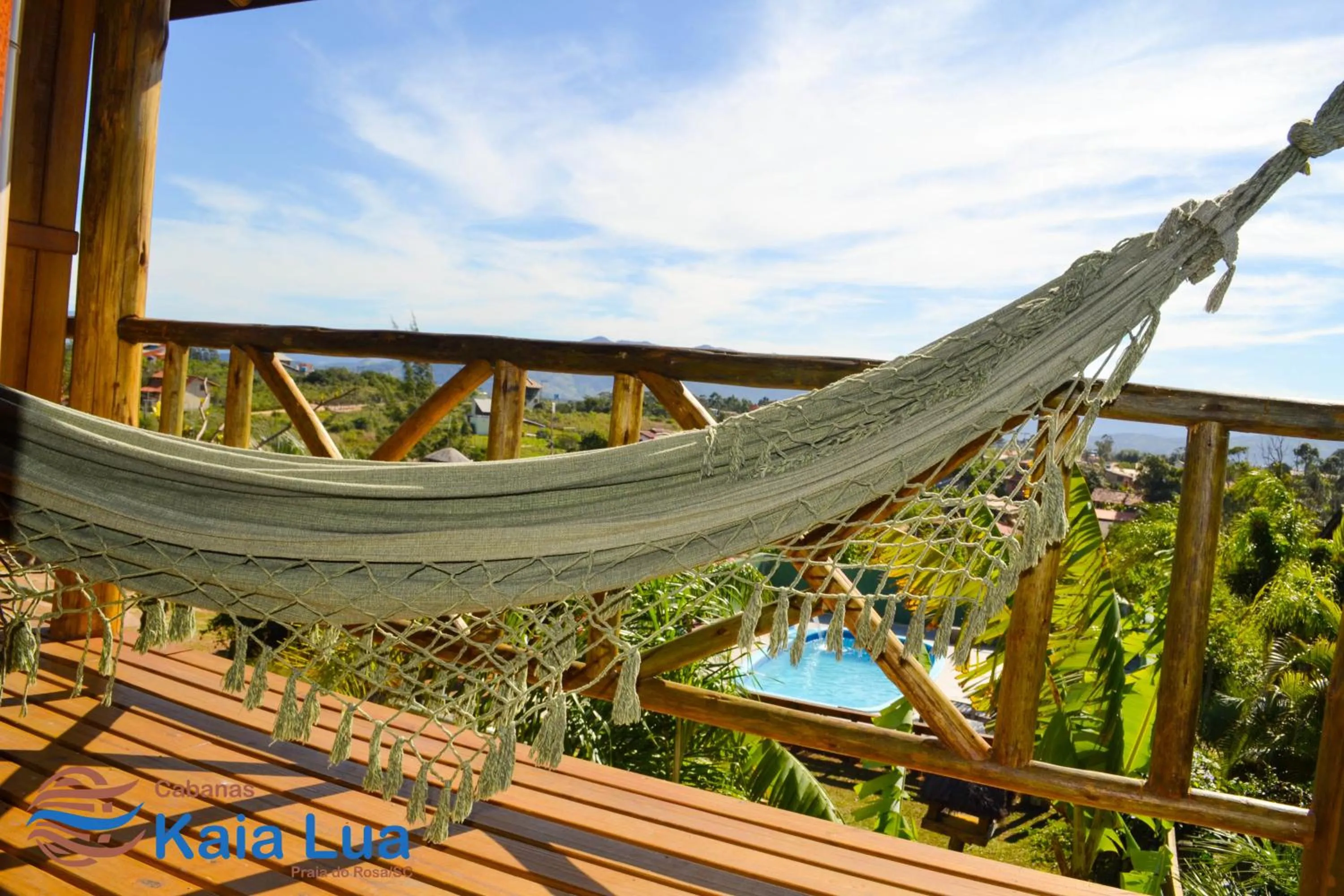 Balcony/Terrace in Pousada Cabanas Kaia Lua