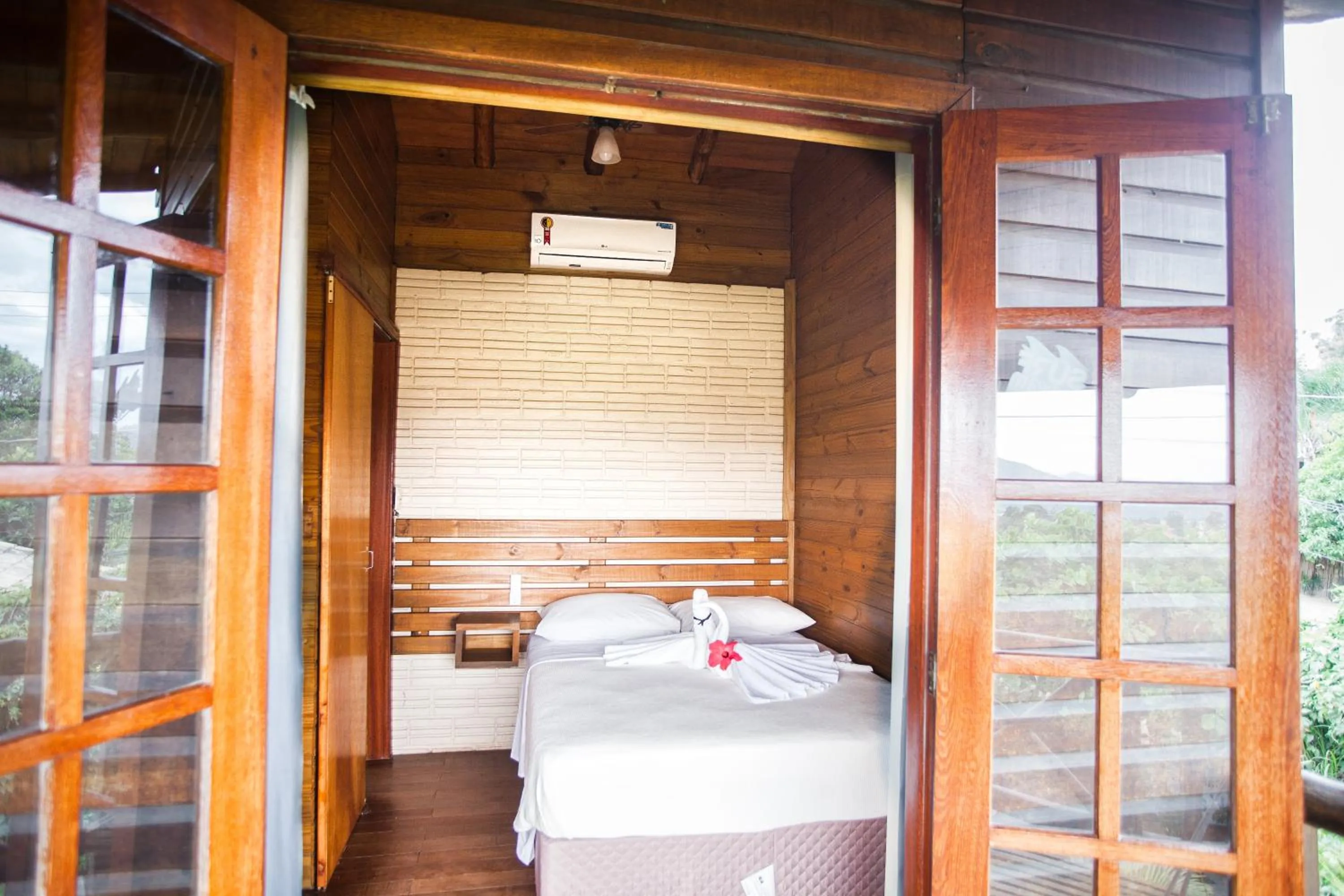 Bedroom, Bed in Pousada Cabanas Kaia Lua