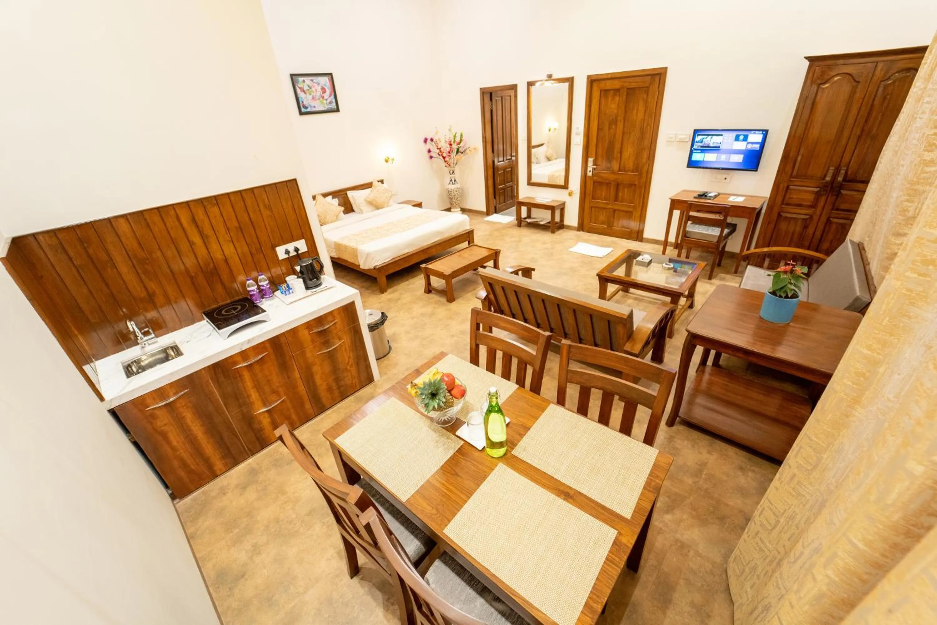 Dining area in La Serene Resort and Spa