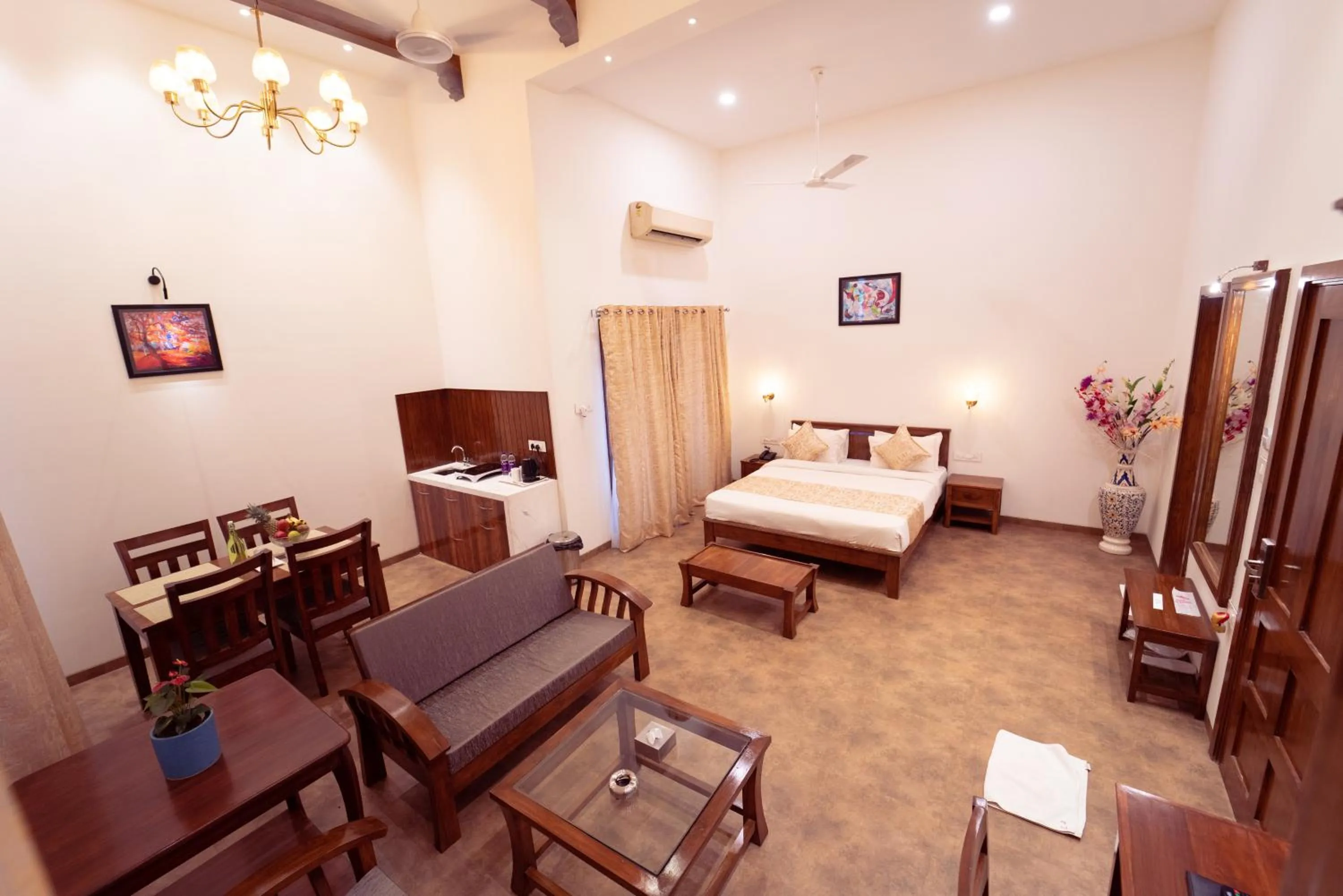 Living room, Bed in La Serene Resort and Spa