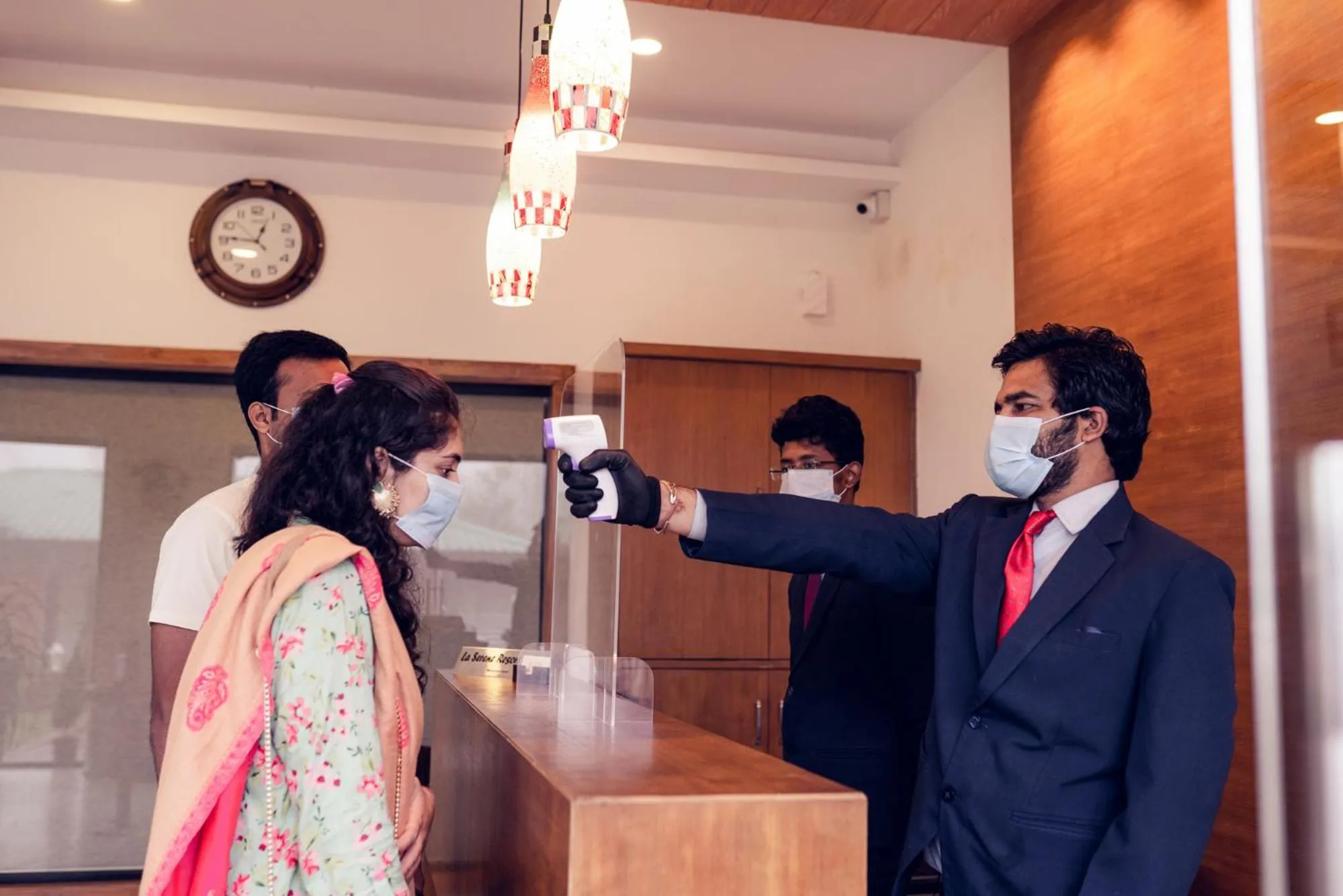 Guests in La Serene Resort and Spa