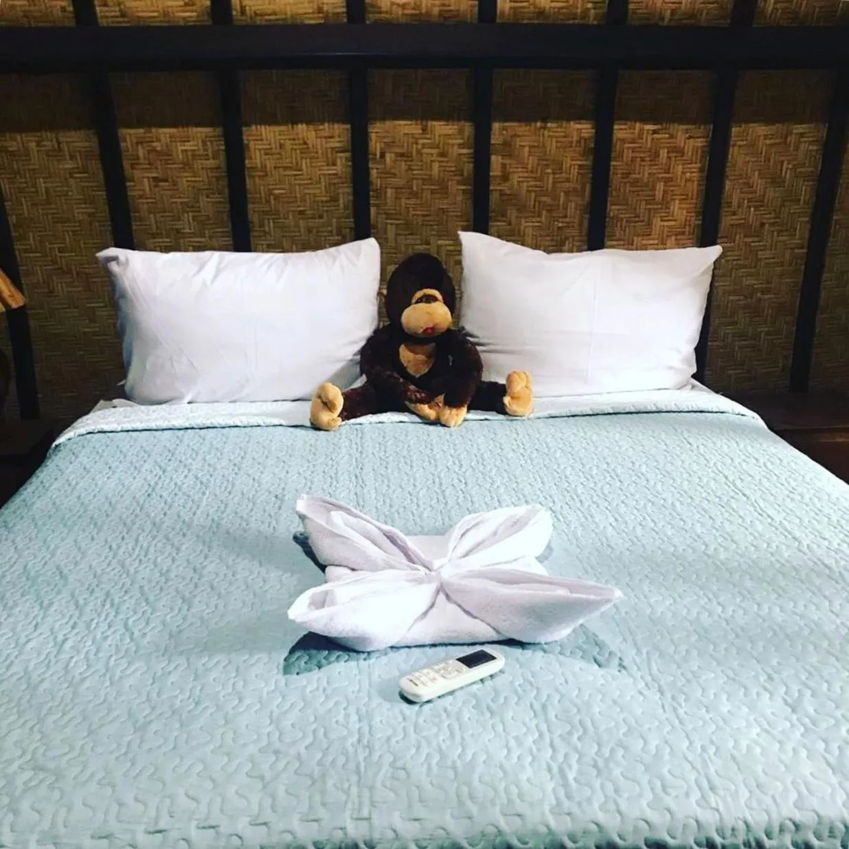 Bed in Gili Davidoff Bungalow