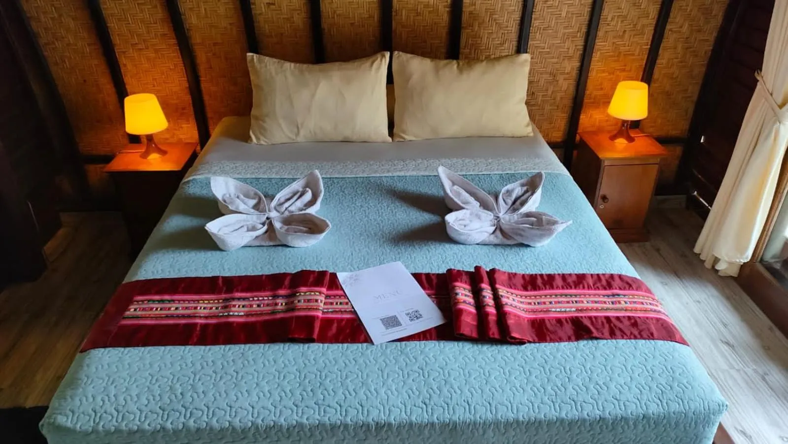 Bed in Gili Davidoff Bungalow