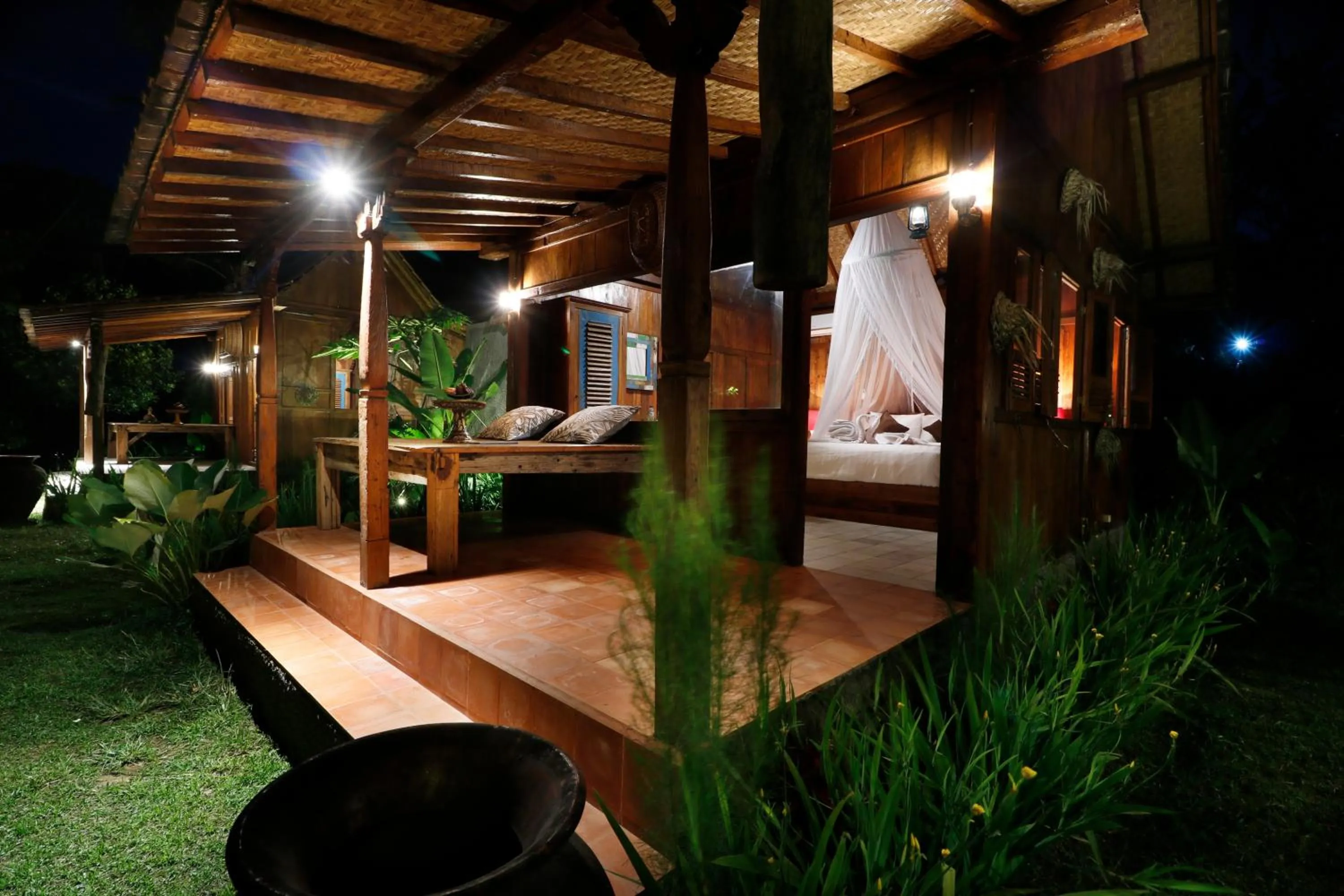 Balcony/Terrace, Bed in Gladak di Uma Bali