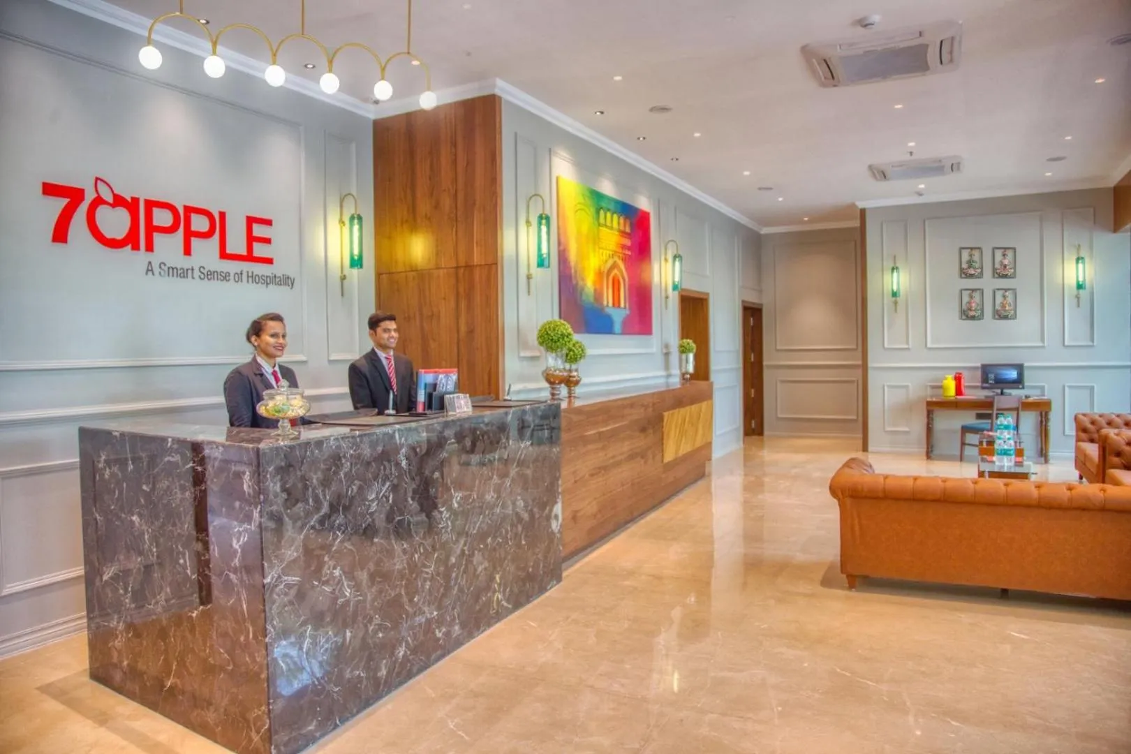 Lobby or reception in 7 Apple Hotel - Viman Nagar Pune
