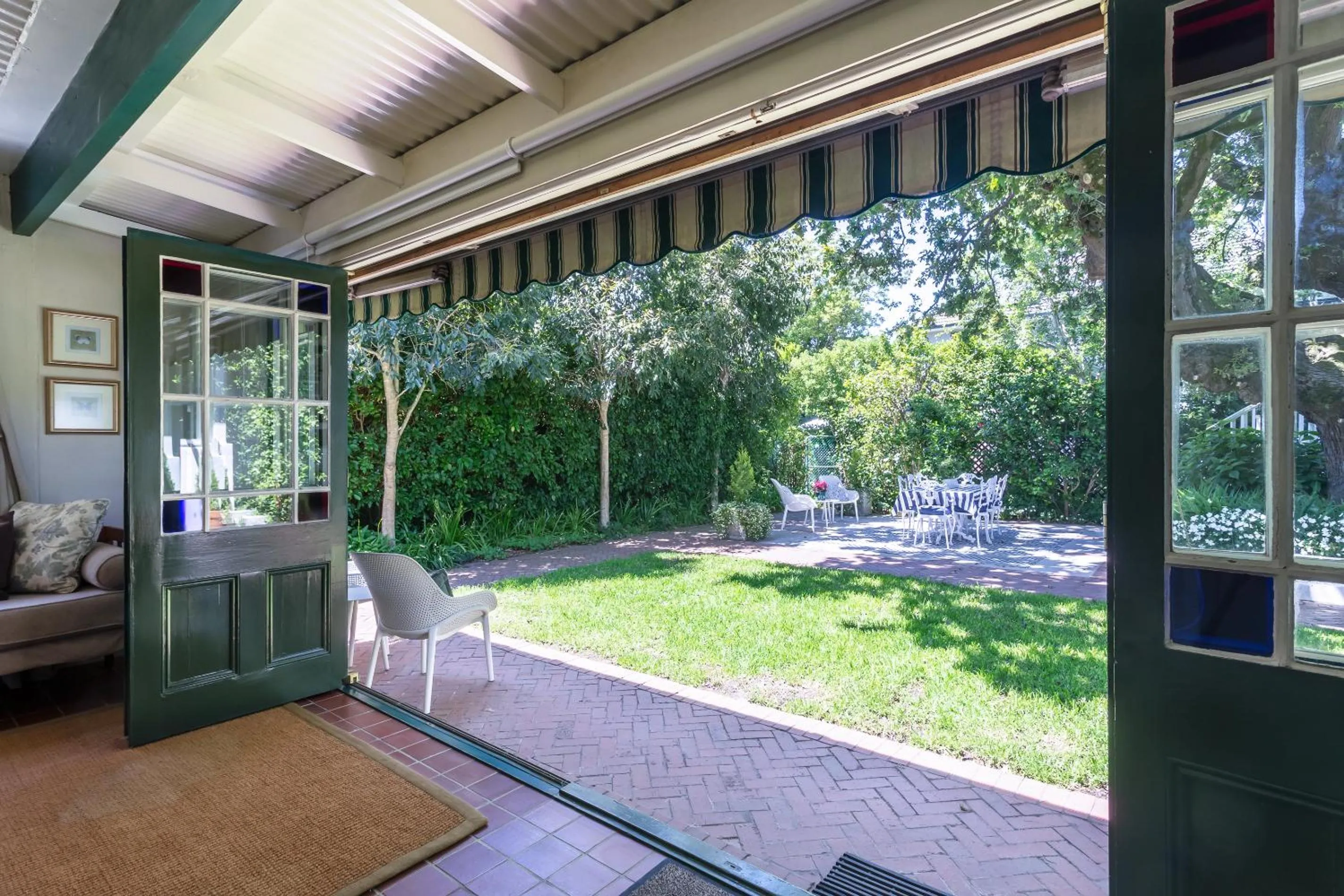 Garden view in Sandown Lodge