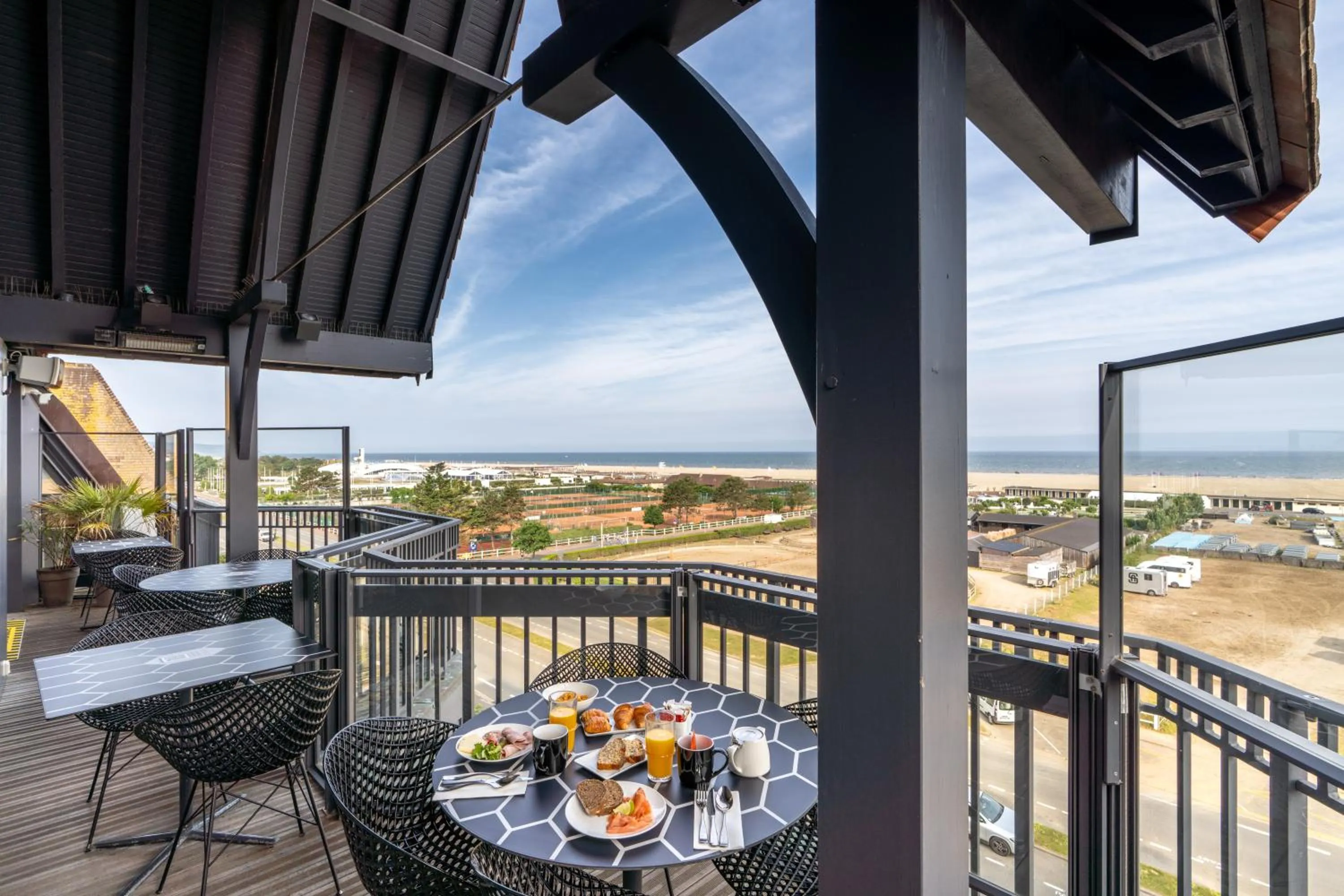 Patio in Novotel Deauville Plage