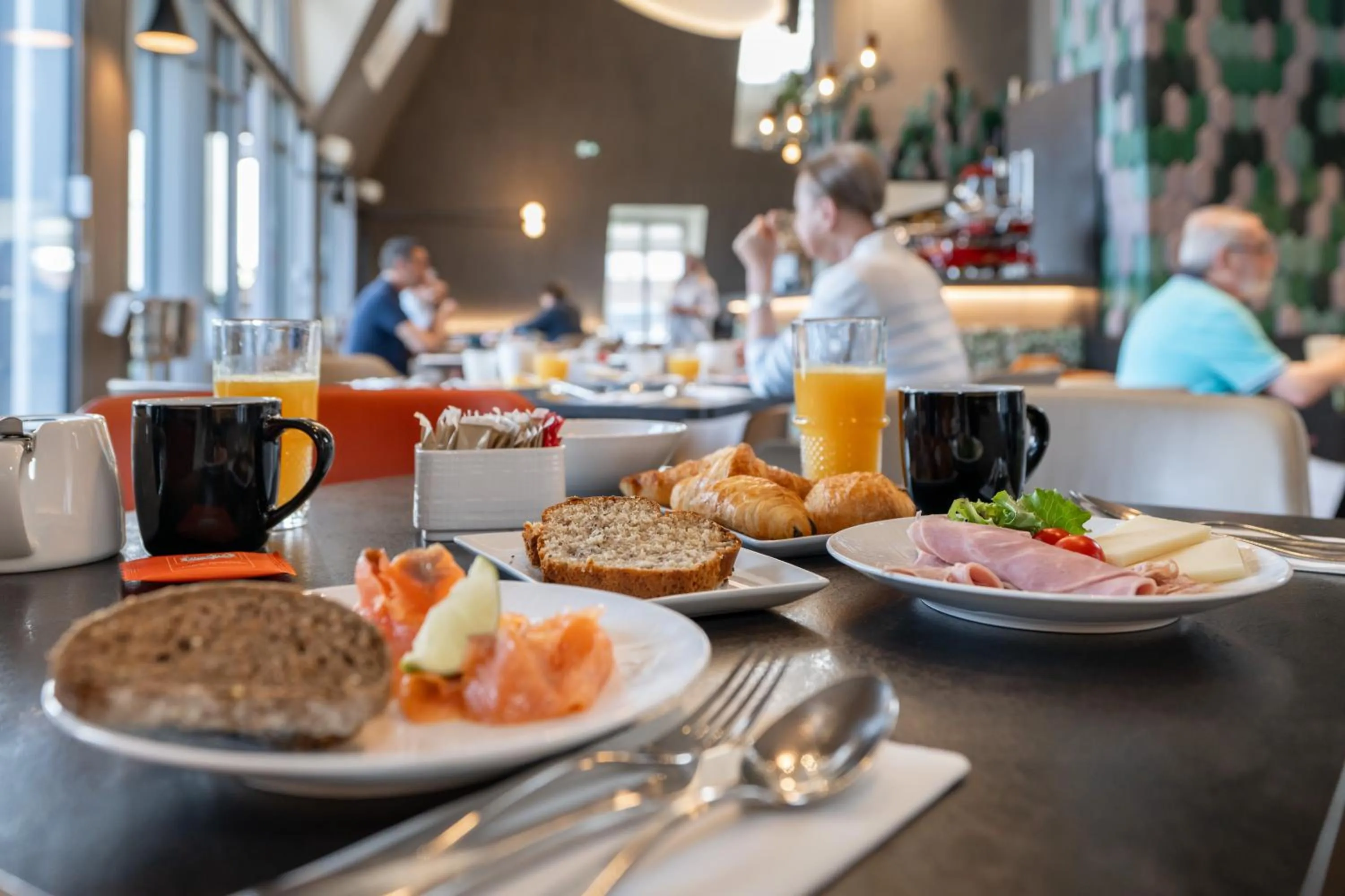 Continental breakfast in Novotel Deauville Plage
