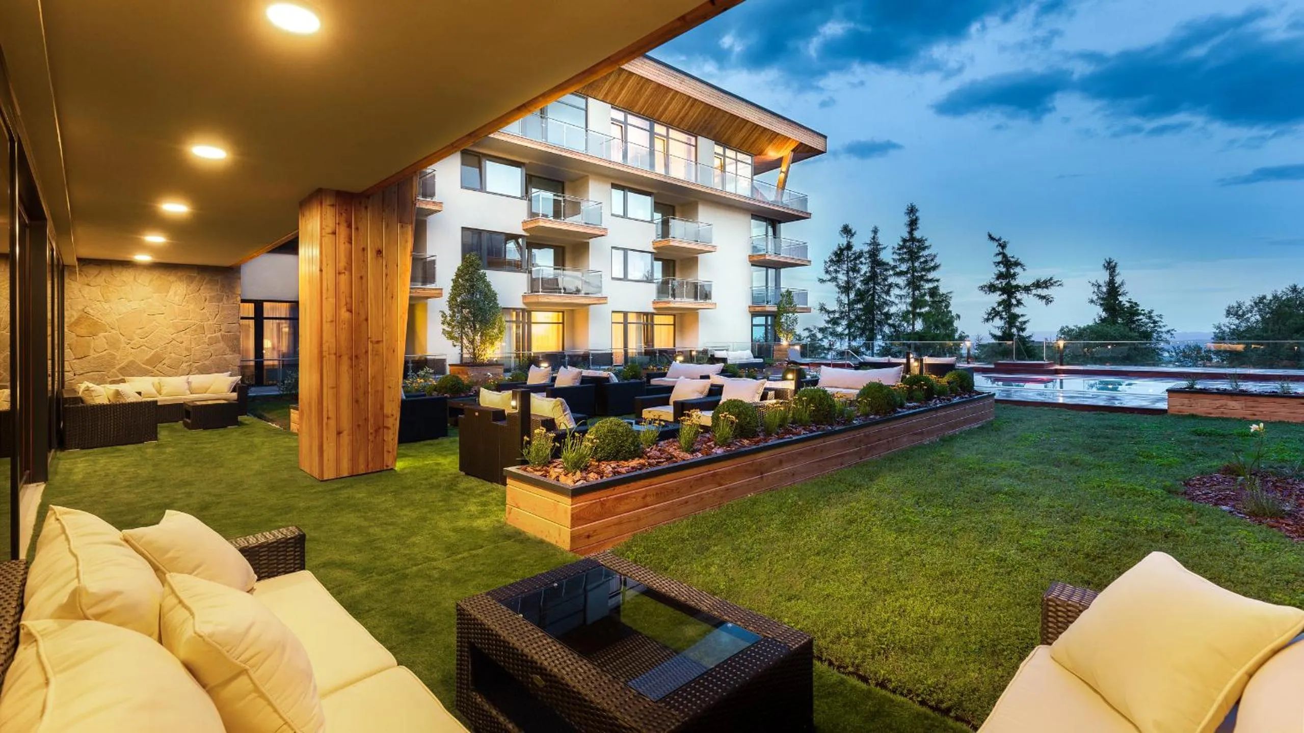 Pool view in Apartmánový Hotel HREBIENOK RESORT