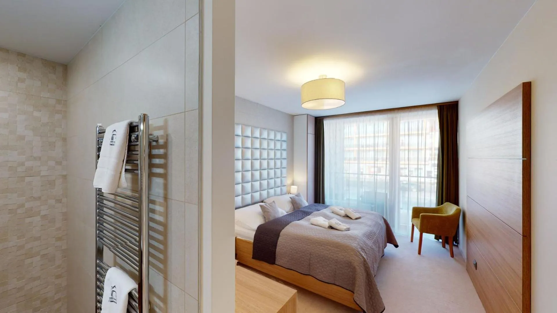 Bedroom, Bed in Apartmánový Hotel HREBIENOK RESORT