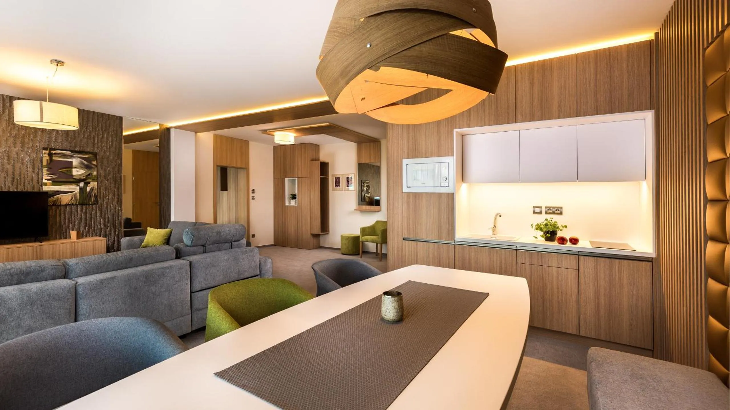 Kitchen or kitchenette in Apartmánový Hotel HREBIENOK RESORT