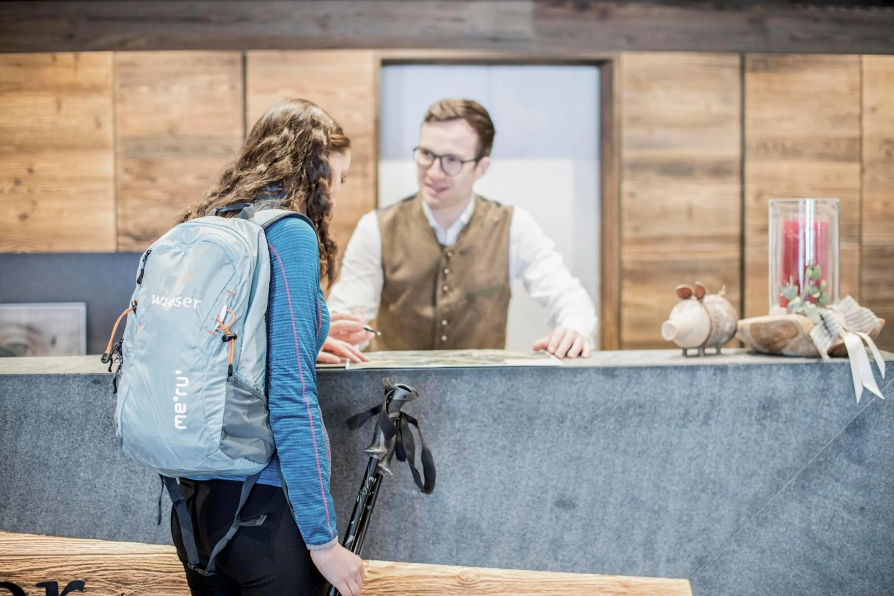 Lobby or reception in Hotel Wieser