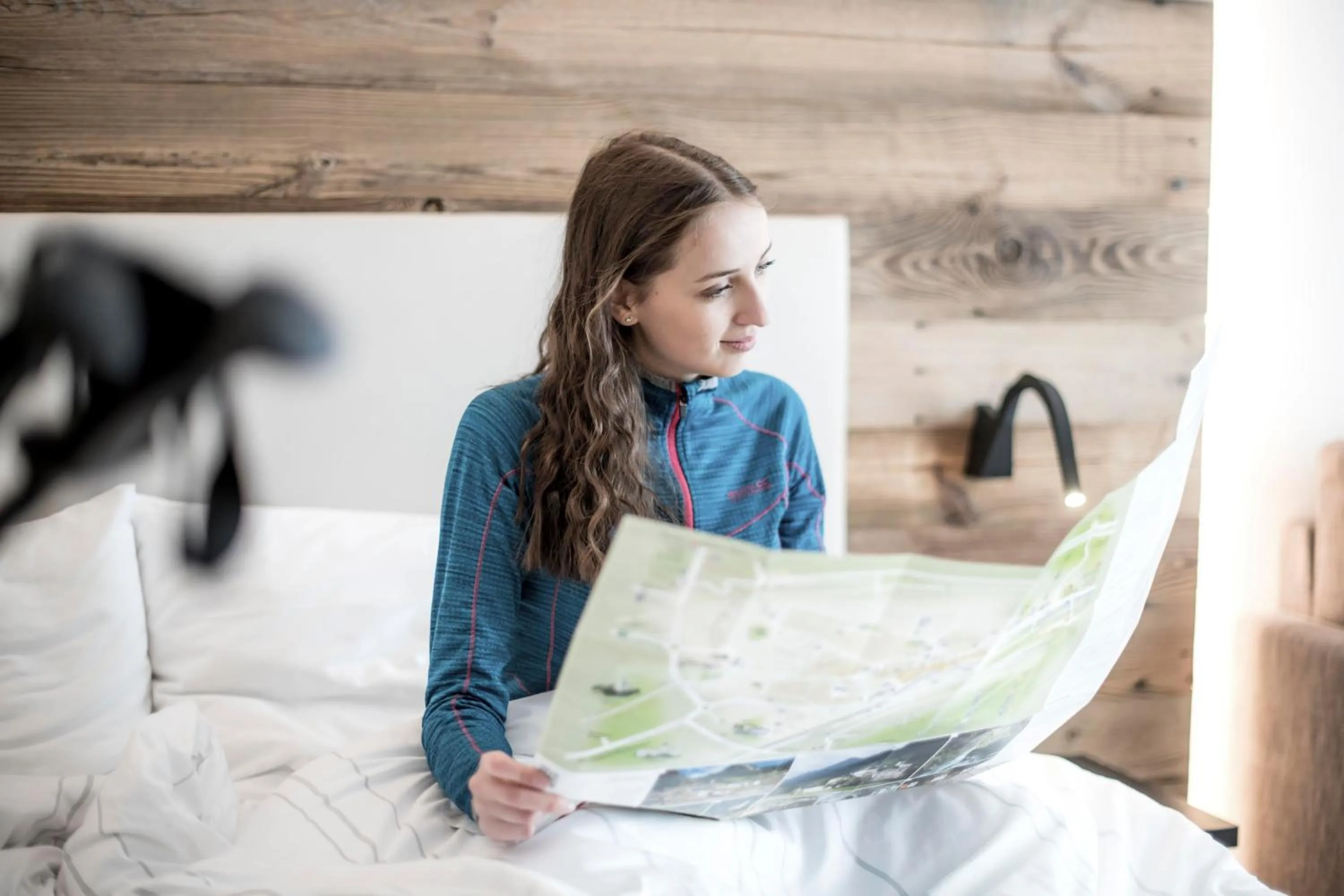 Decorative detail, Bed in Hotel Wieser
