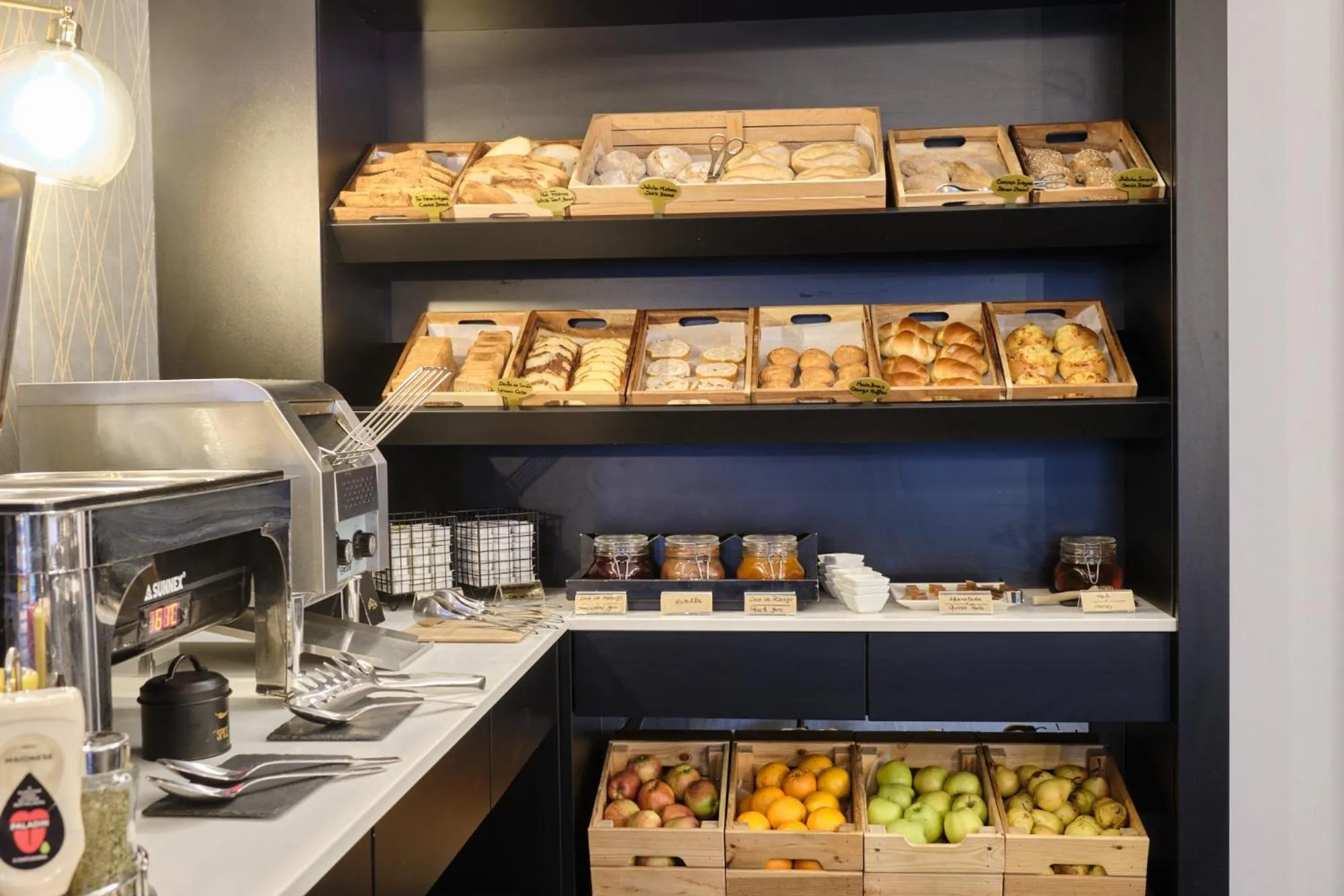 Buffet breakfast in Duplo Charme Boutique Hotel