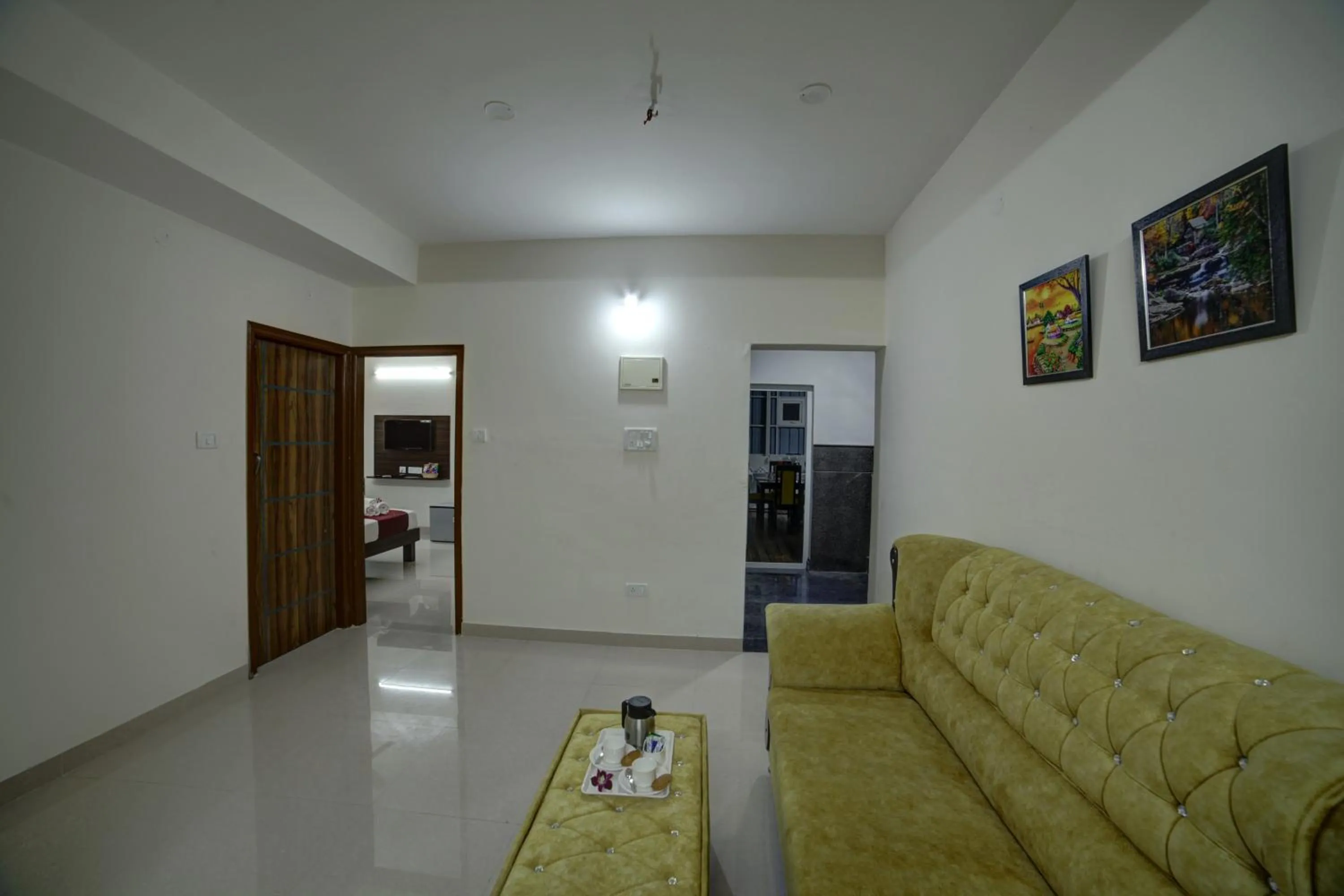 Living room in SM Royal Suites - Hotel near Kempegowda international Airport Bangalore