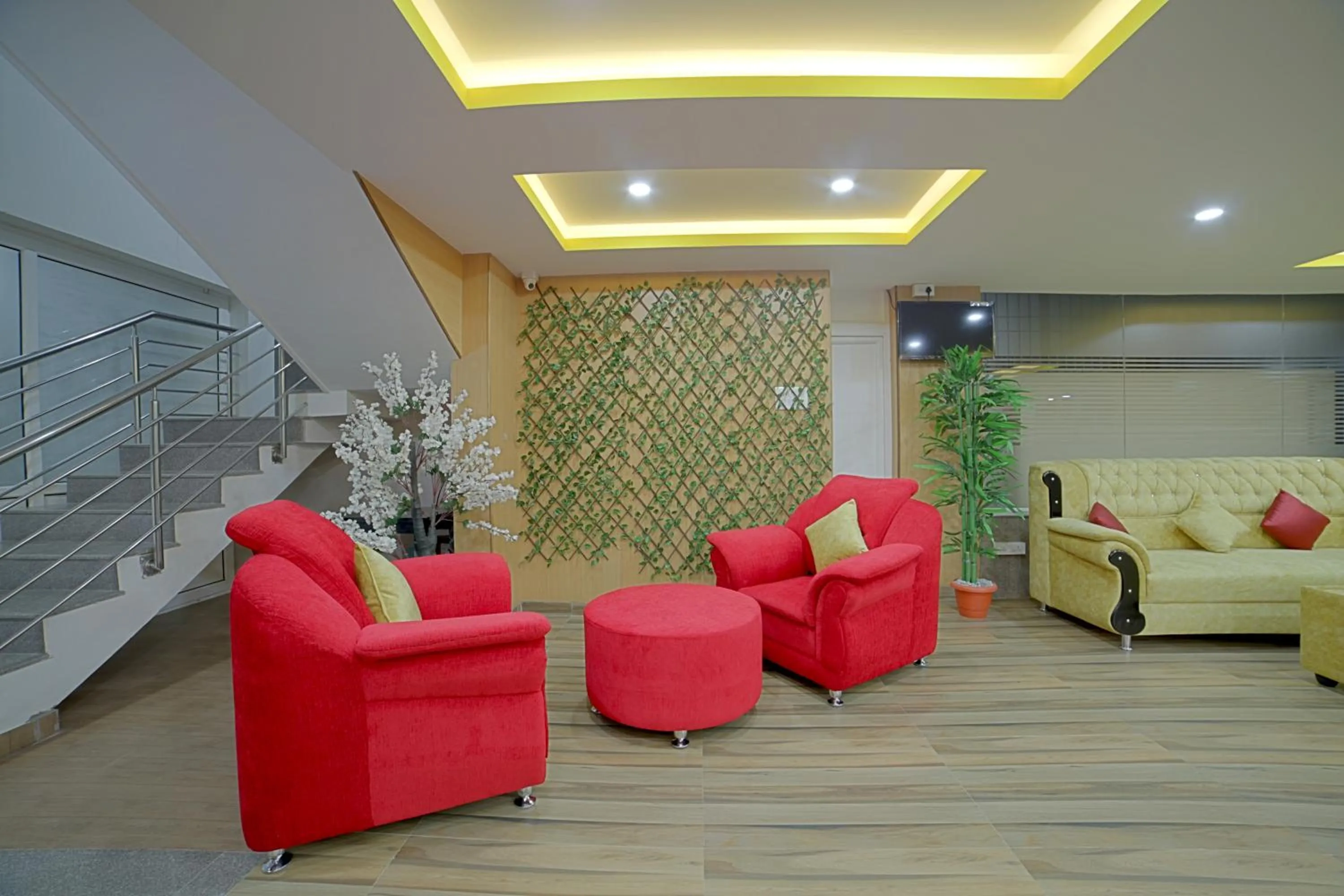 Seating area in SM Royal Suites - Hotel near Kempegowda international Airport Bangalore