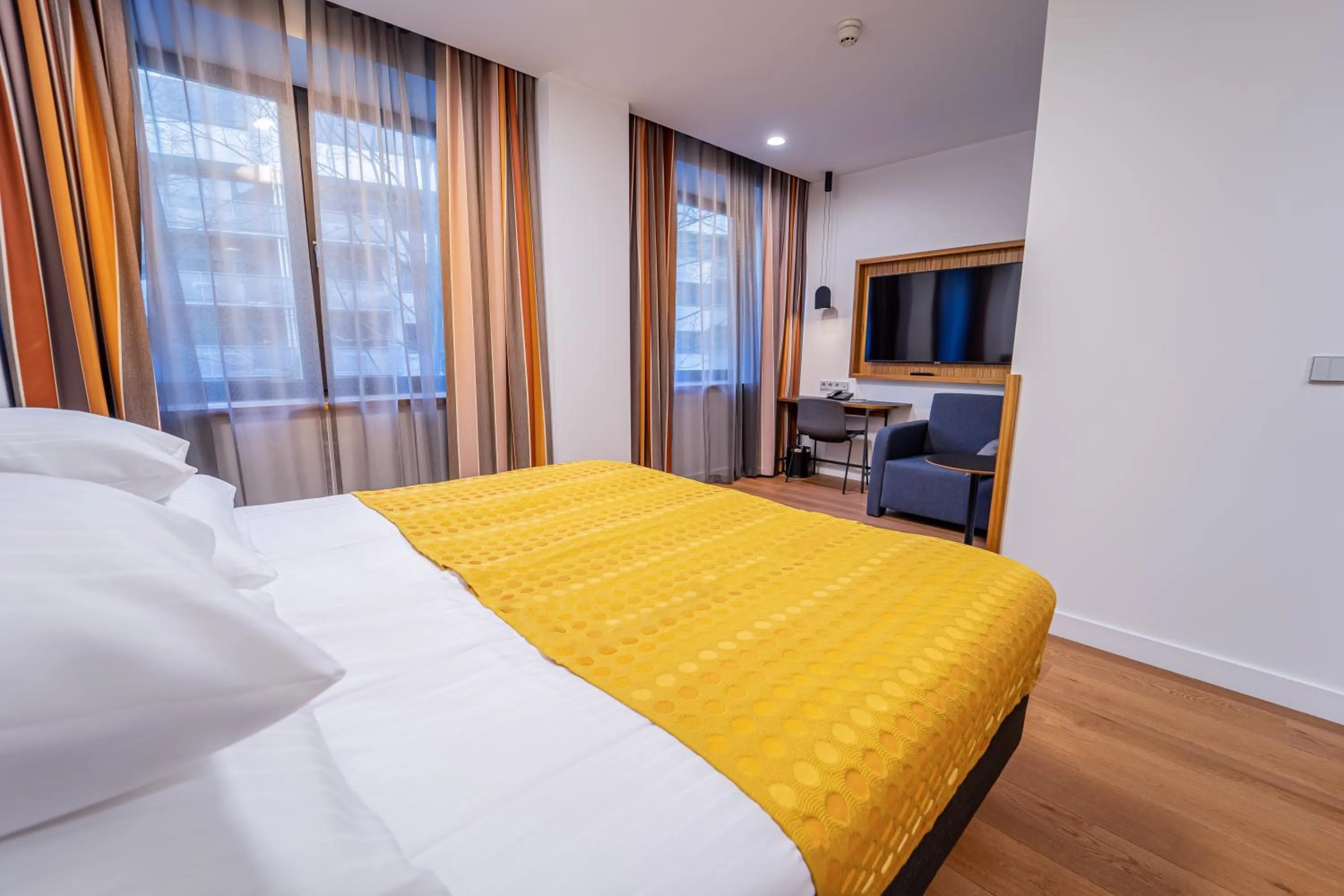 Bed in Hestia Hotel Kentmanni