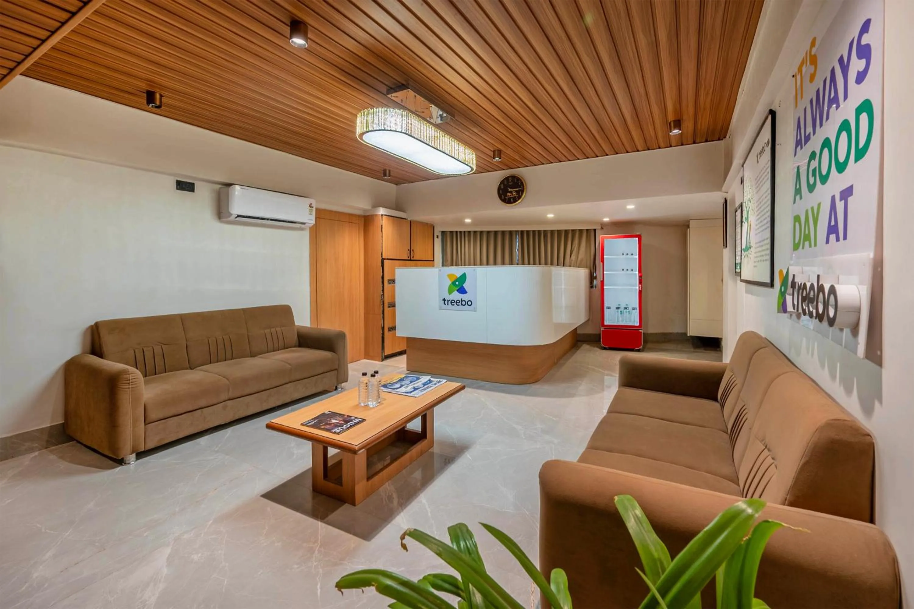 Lobby or reception in Treebo Shree Krishna Palace