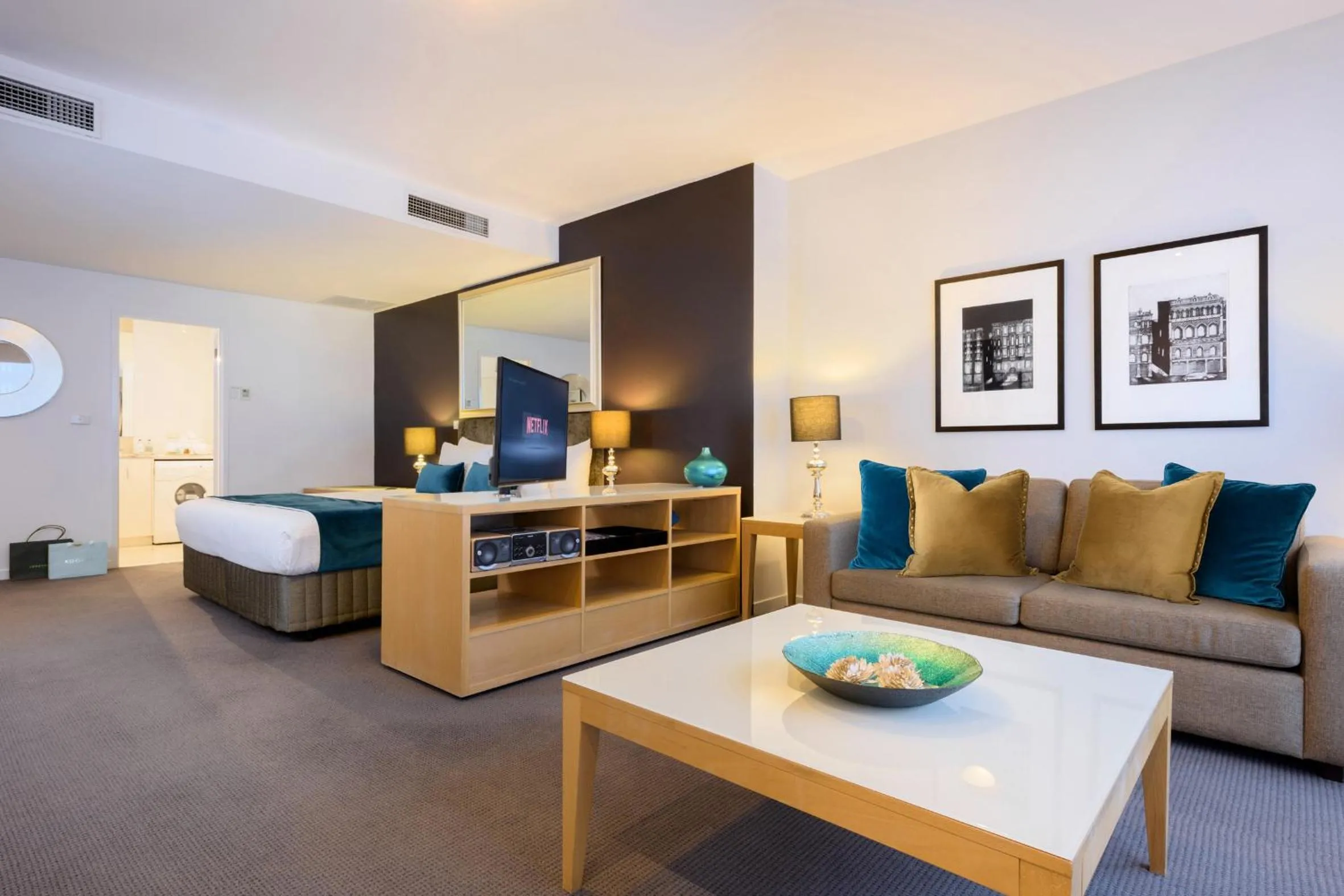 Photo of the whole room, Bed in Treasury on Collins Melbourne