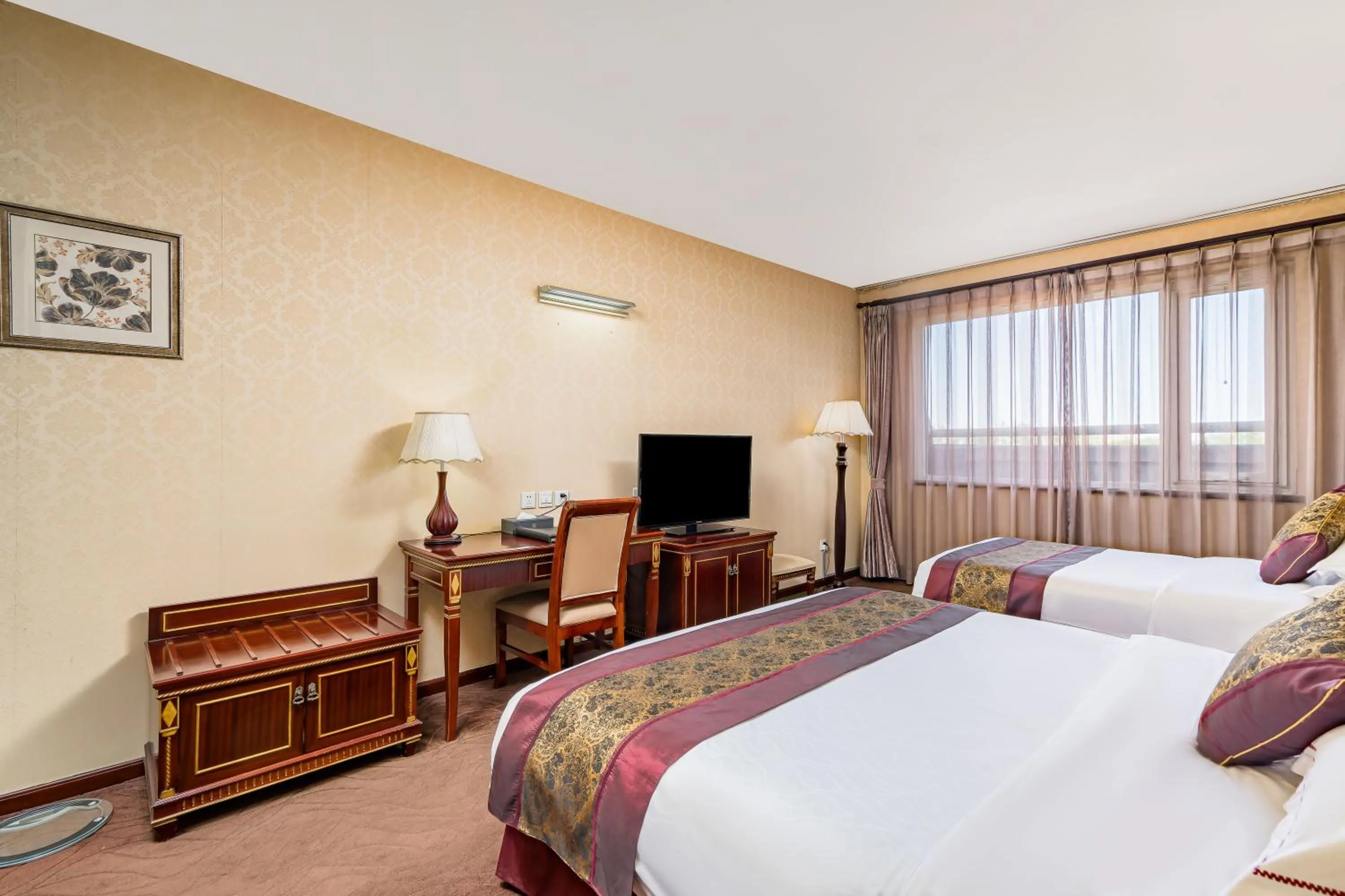 Bed in Beijing Commercial Business Hotel