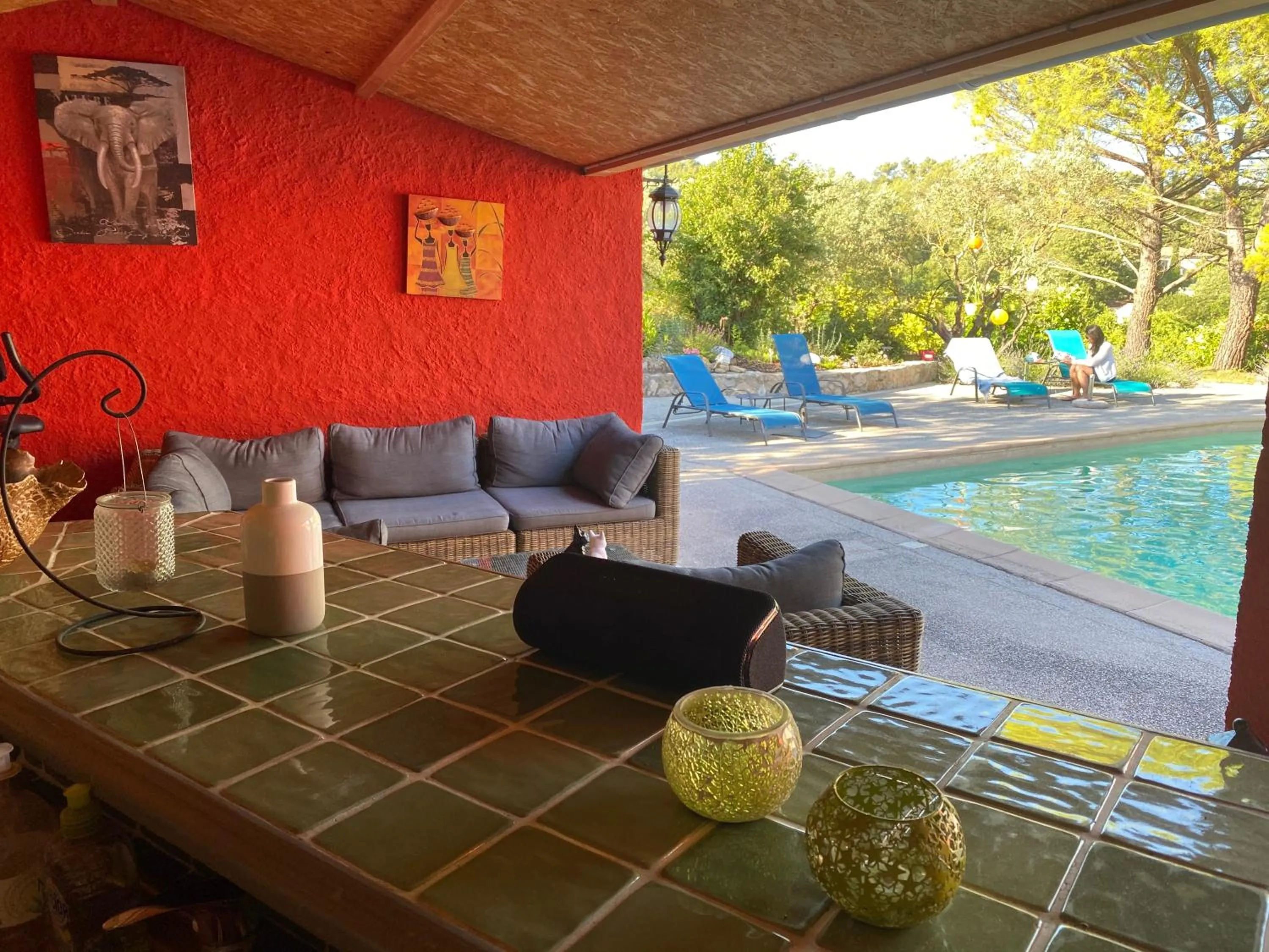 Living room in Le mas de la diligence