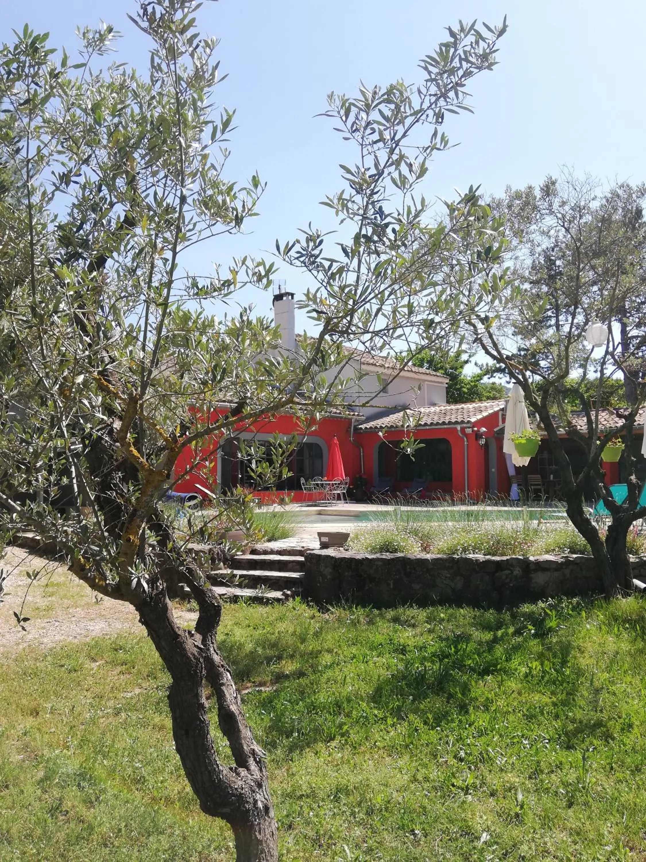 Garden view in Le mas de la diligence