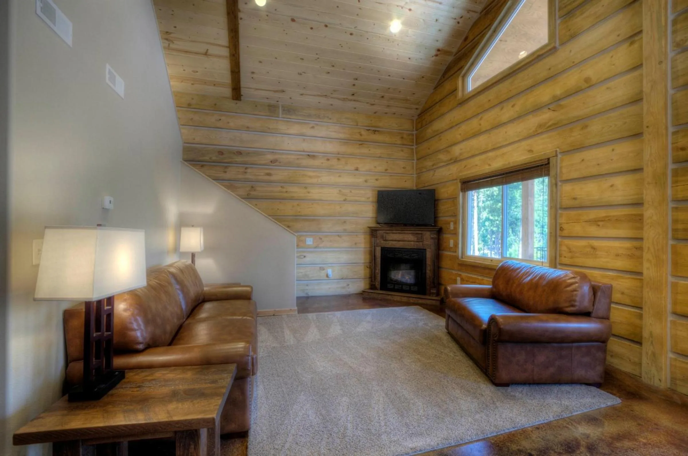 Living room in Powder House Lodge