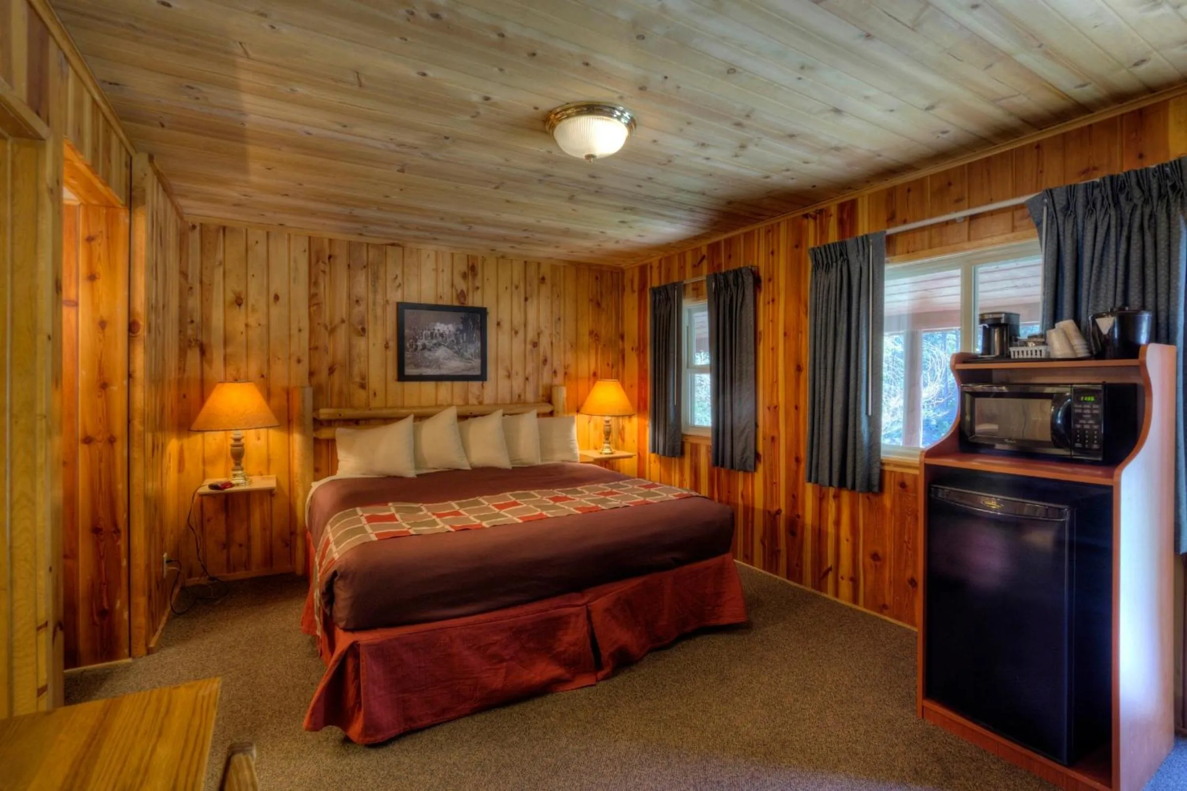 Bed in Powder House Lodge