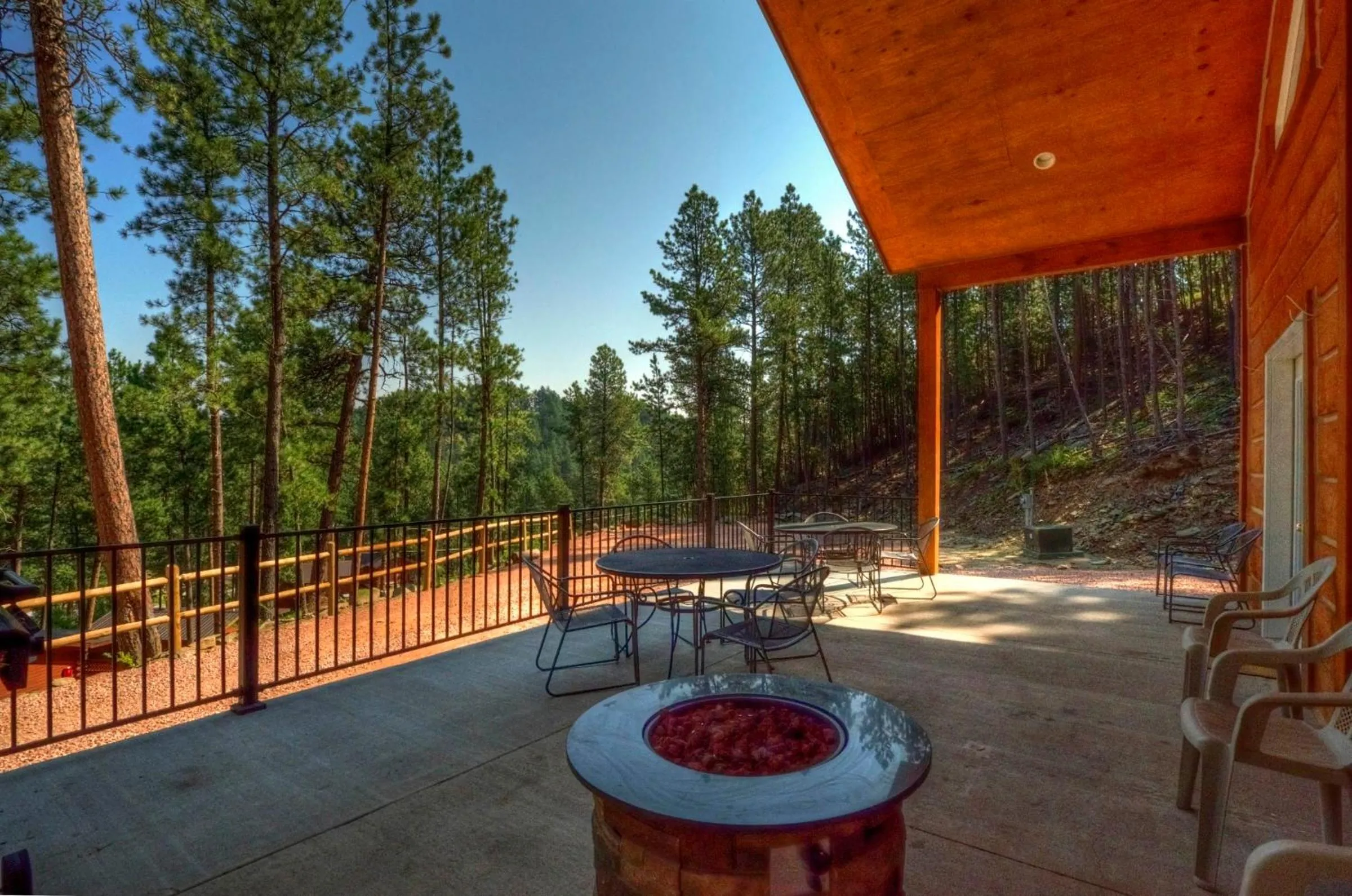 Patio in Powder House Lodge