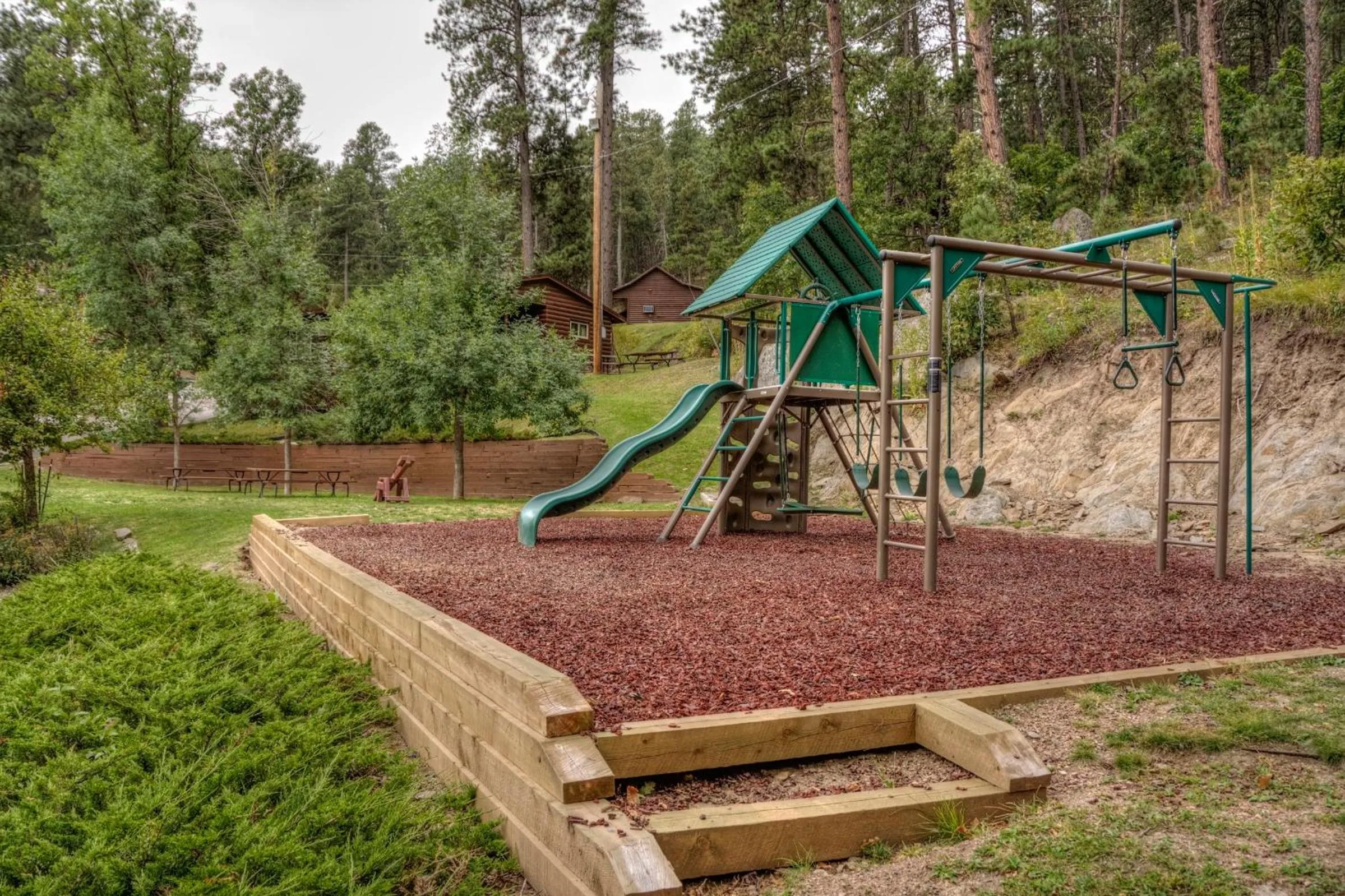 Children play ground in Powder House Lodge