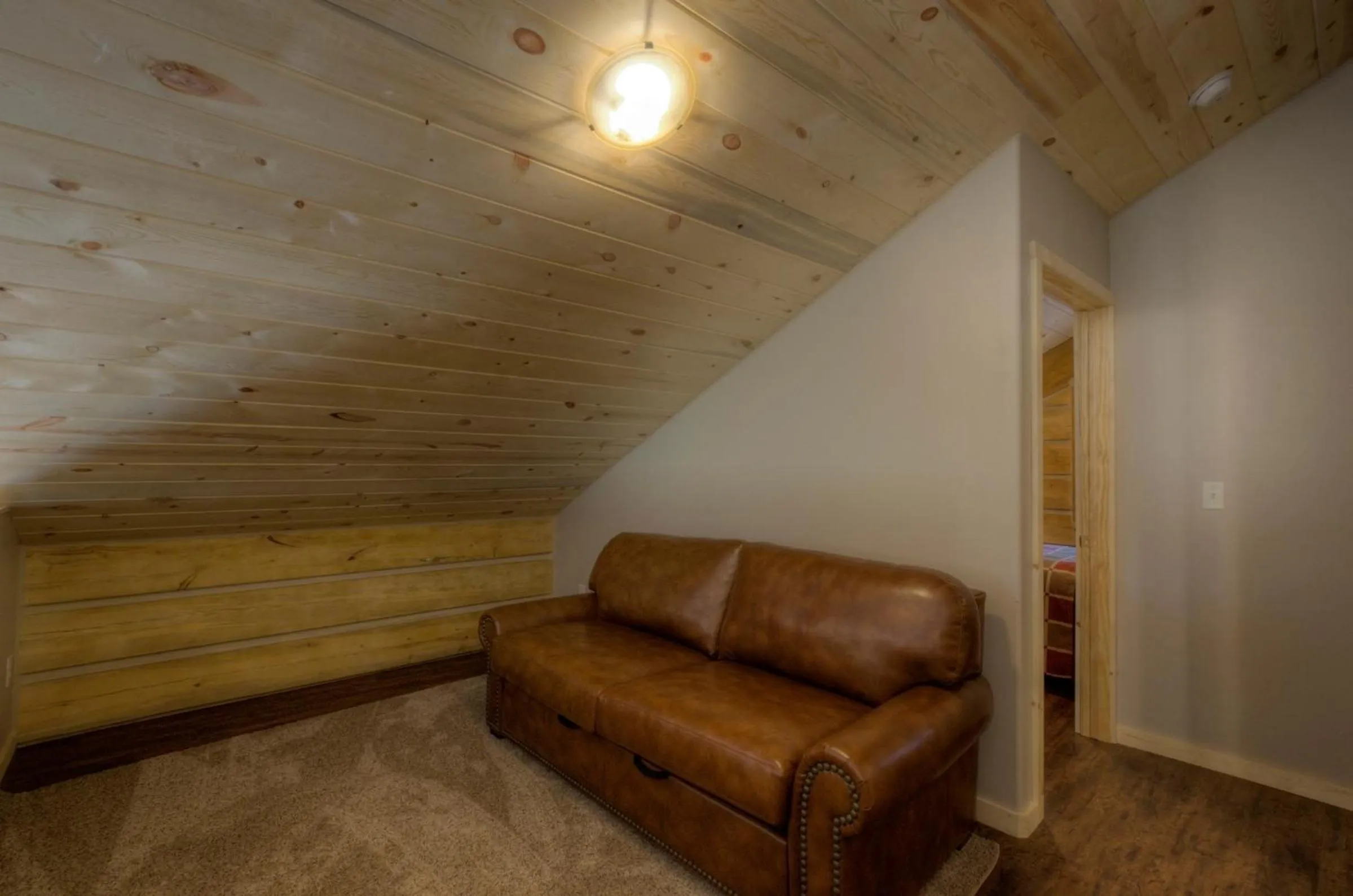 Seating area in Powder House Lodge
