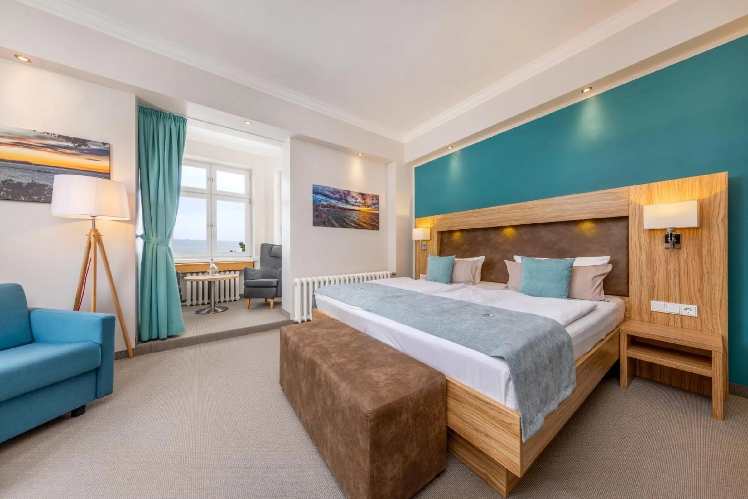 Bed in Strandhotel zur Promenade