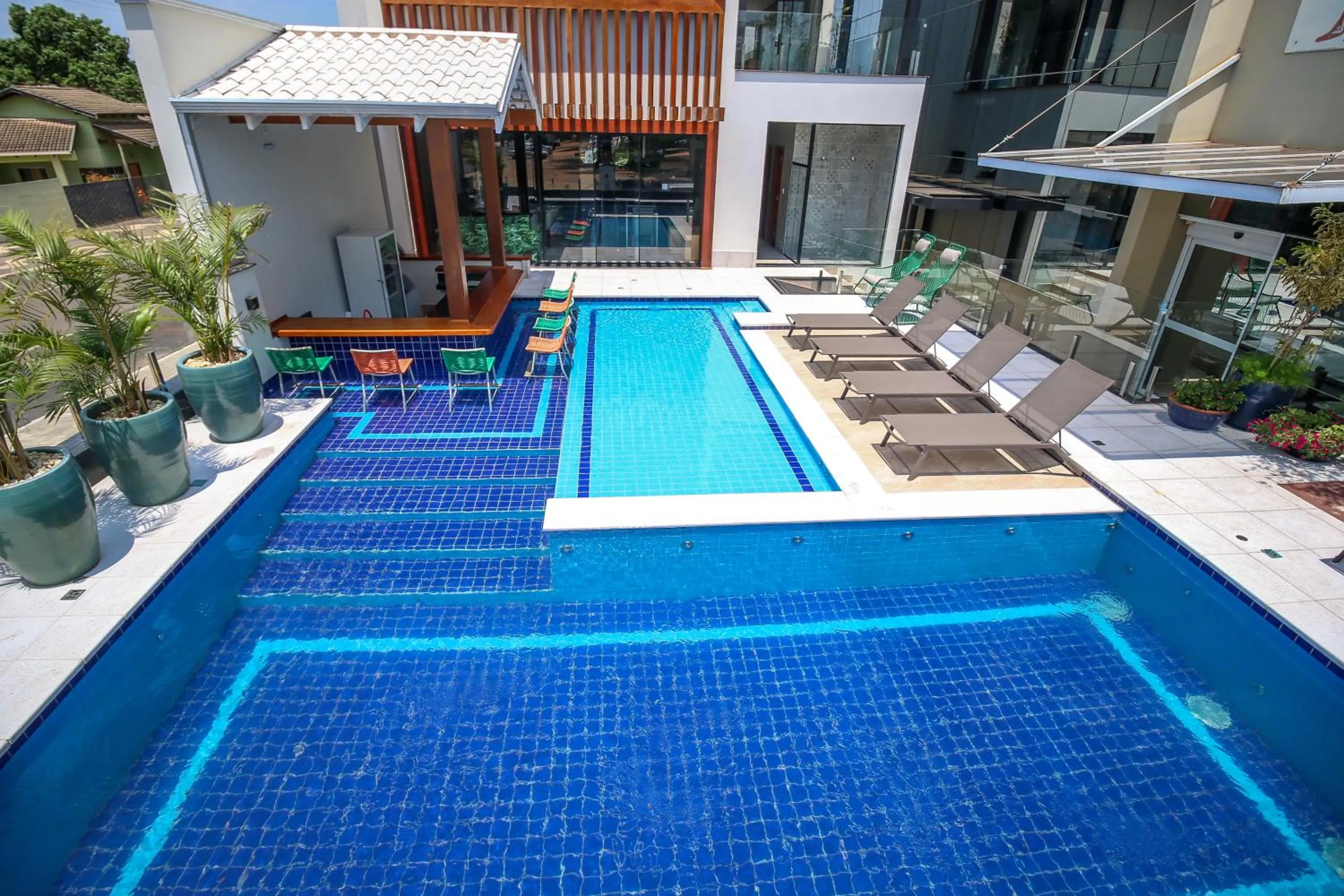 Swimming pool in Hotel da Praça