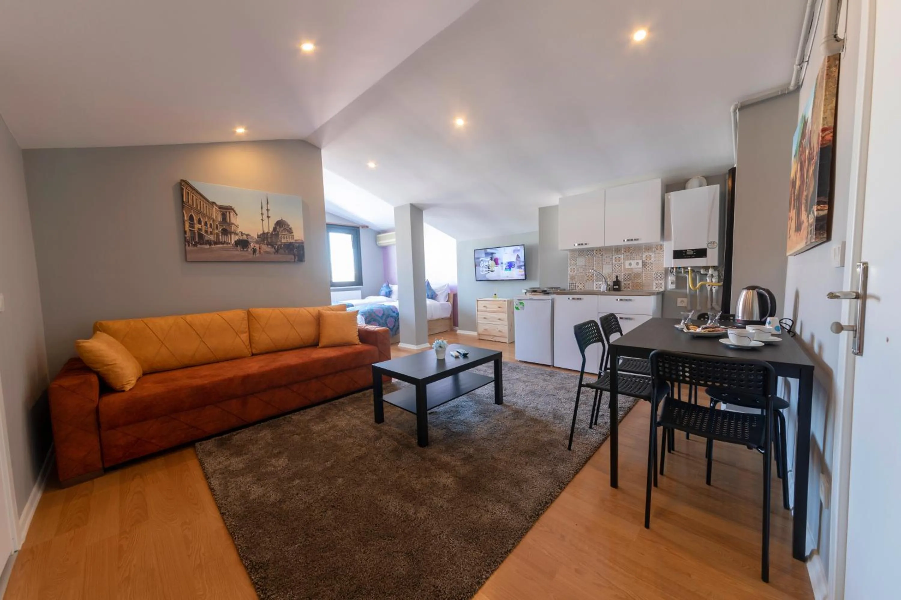 Living room in ROYAL TAKSIM SUITES