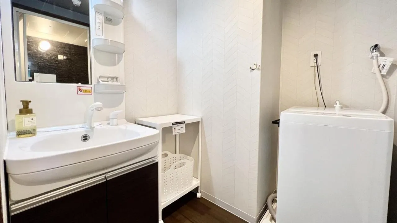 washing machine in Apartment Hotel Ecott