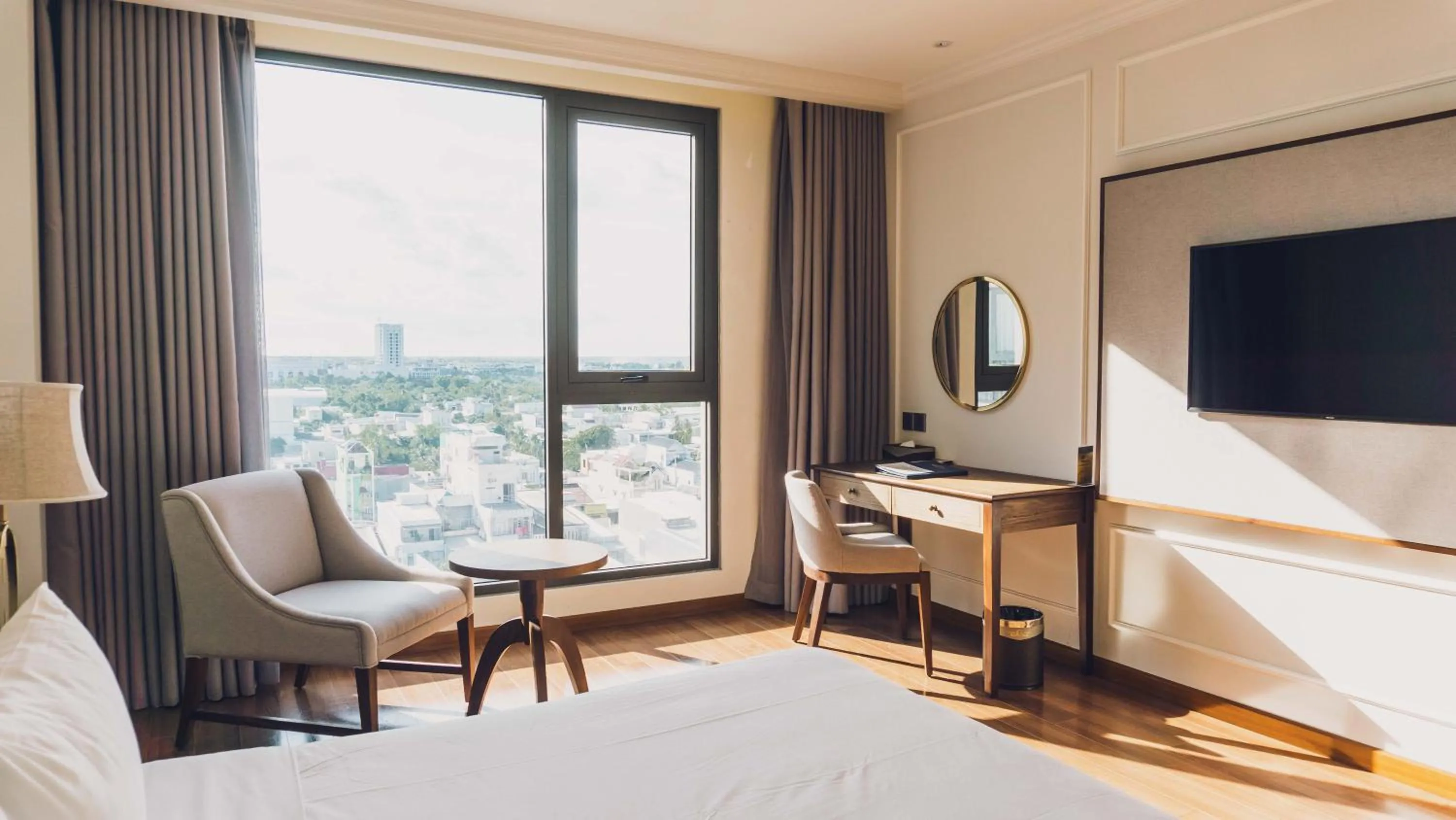 Bed in Phu Cuong Hotel Ca Mau