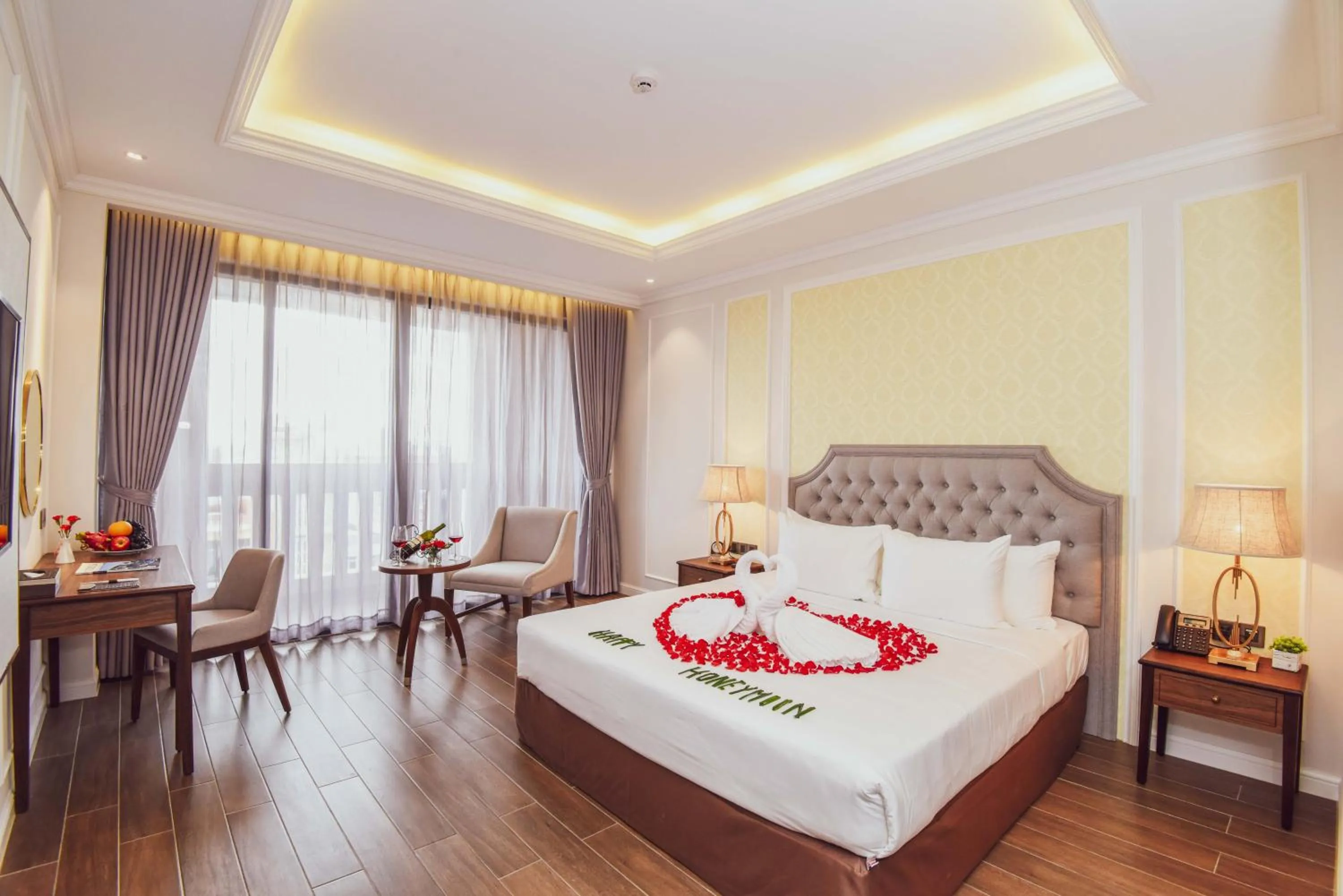 Bed in Phu Cuong Hotel Ca Mau