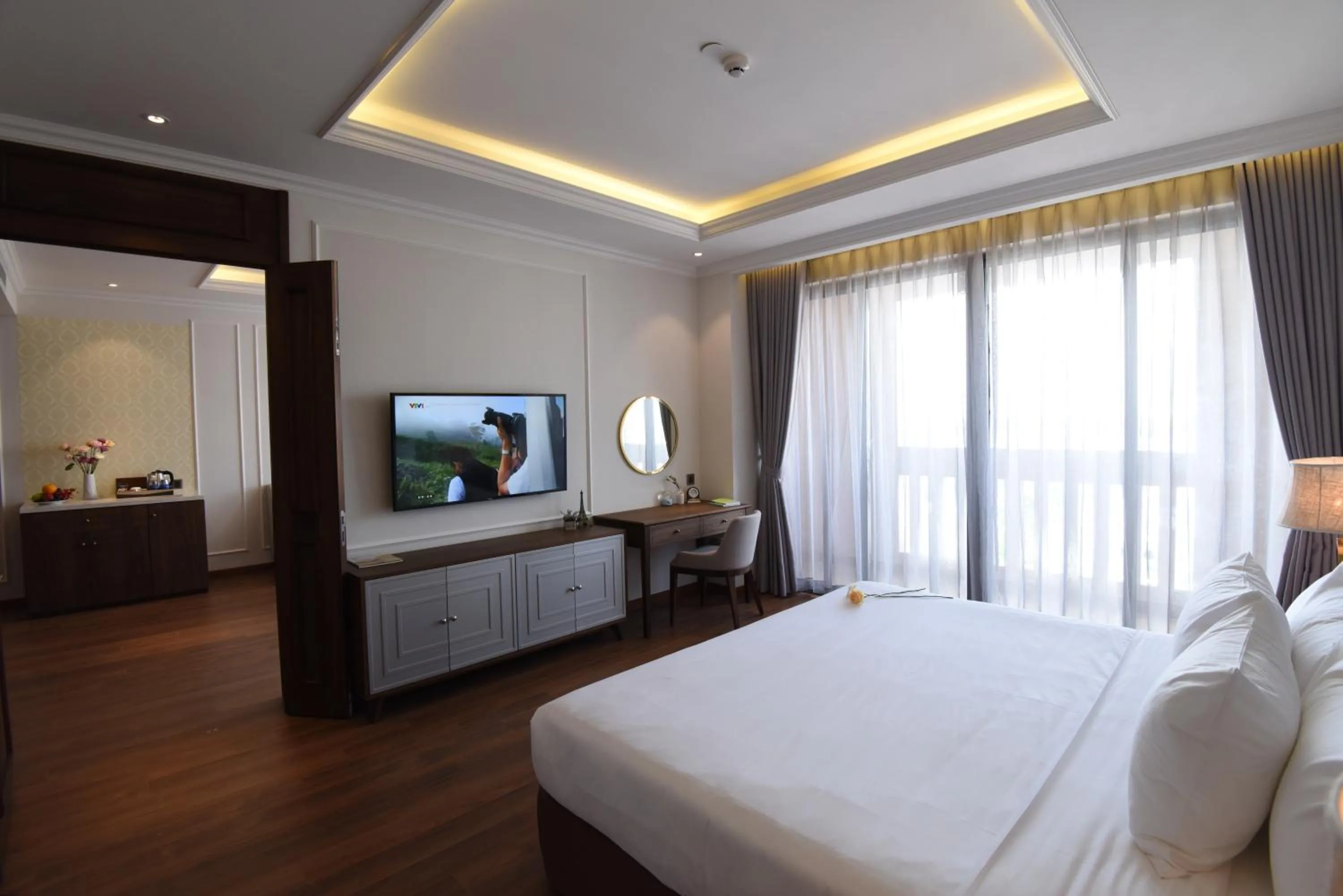 Bed in Phu Cuong Hotel Ca Mau