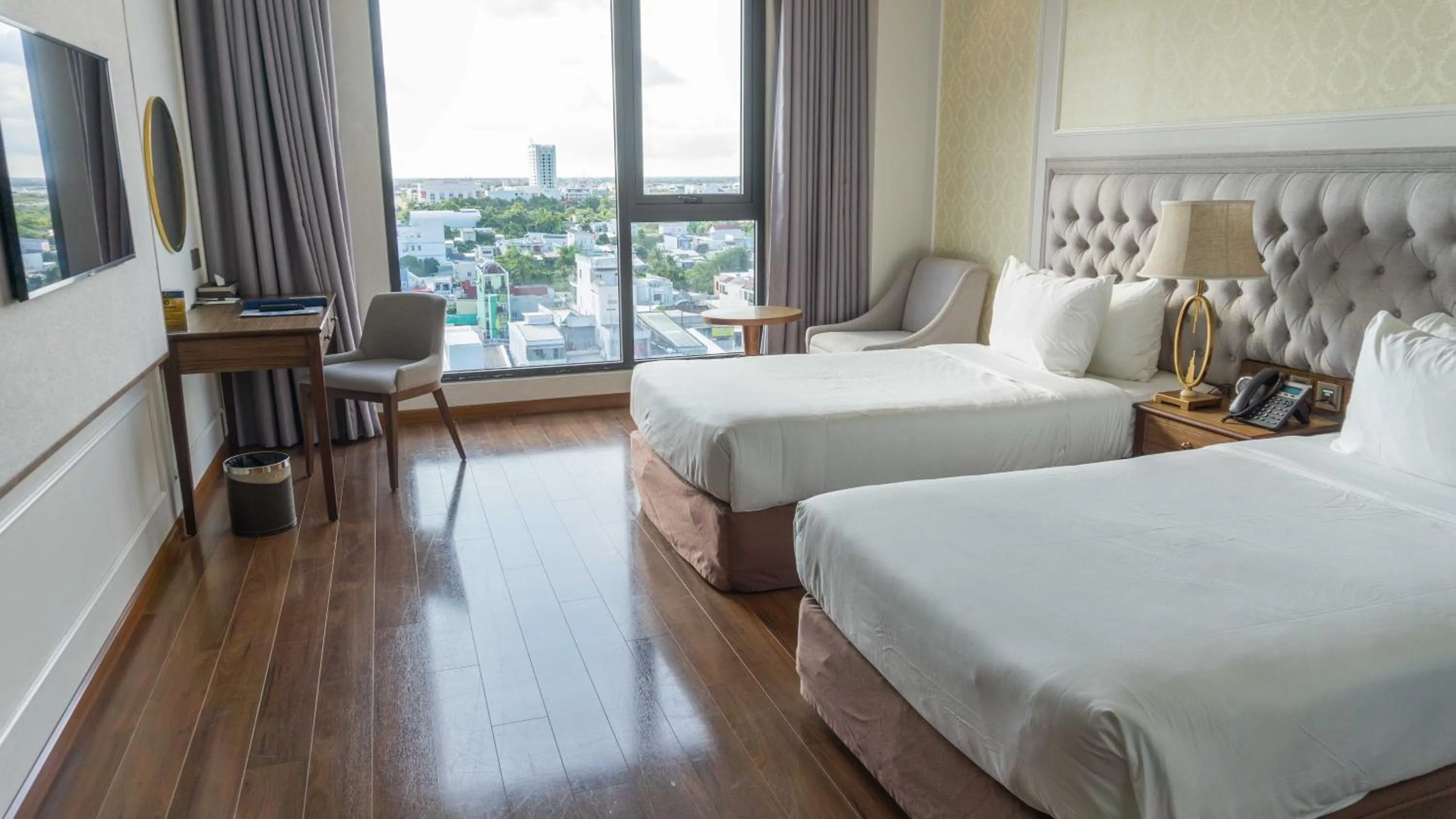 Bed in Phu Cuong Hotel Ca Mau