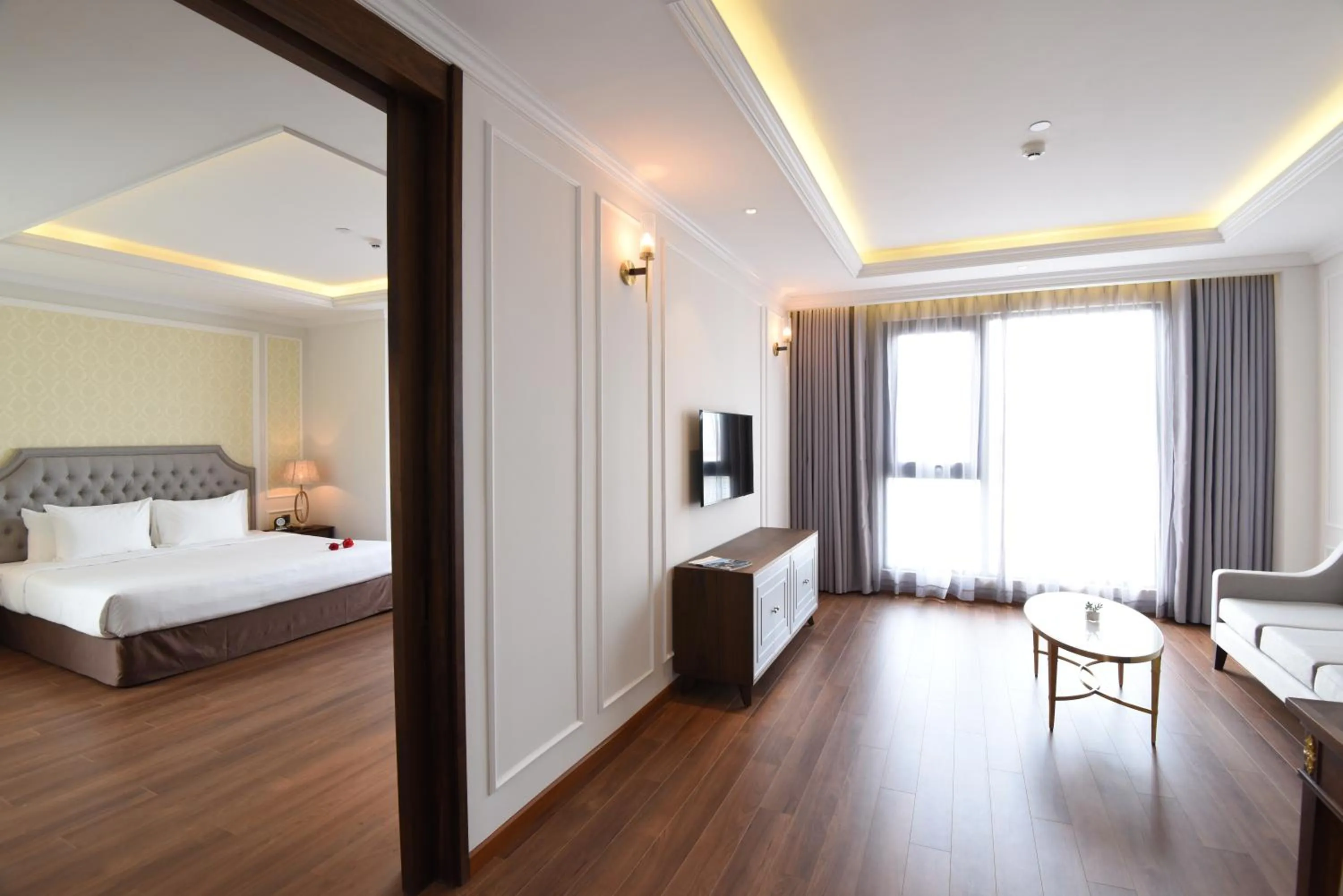 Bed in Phu Cuong Hotel Ca Mau