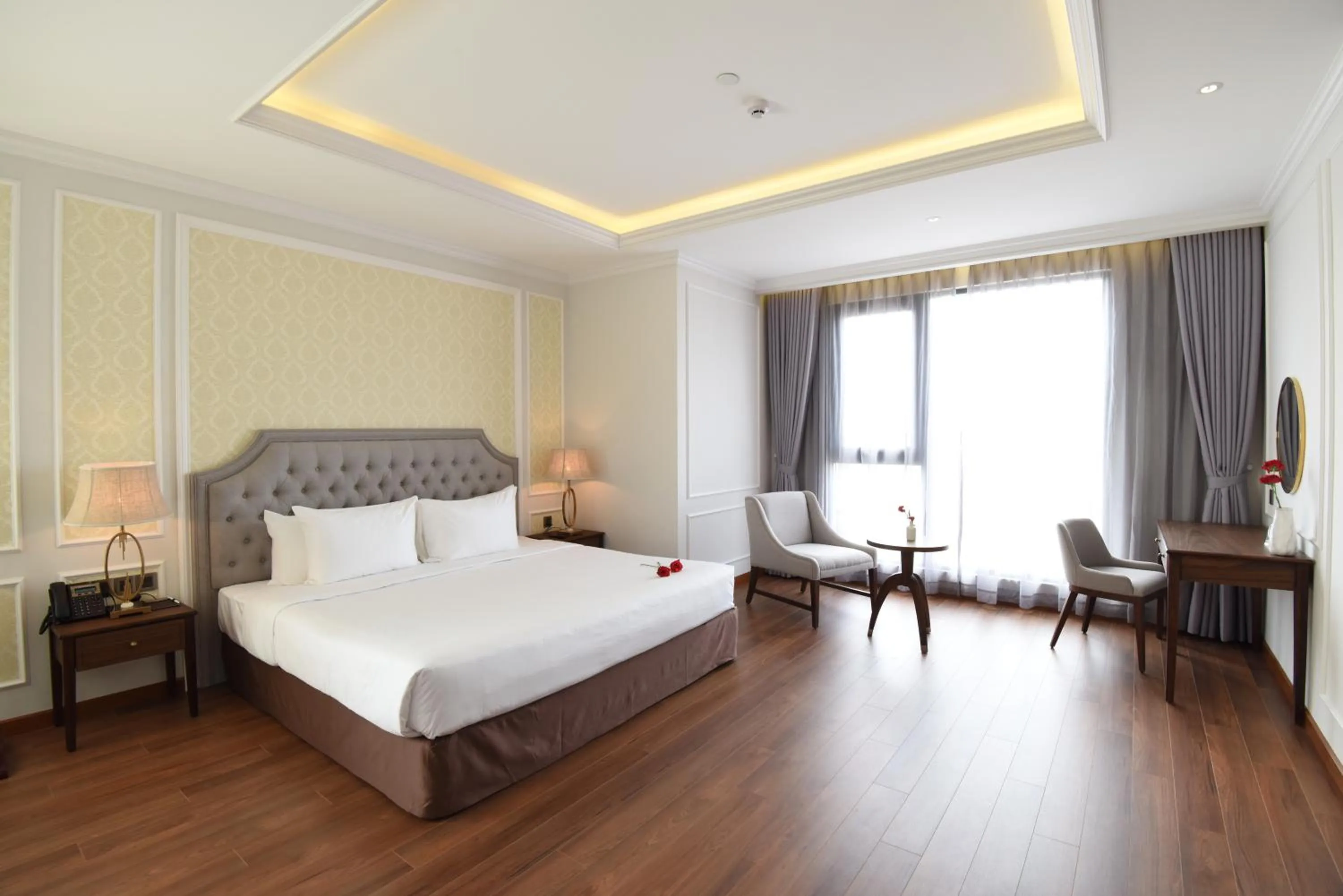 Bed in Phu Cuong Hotel Ca Mau