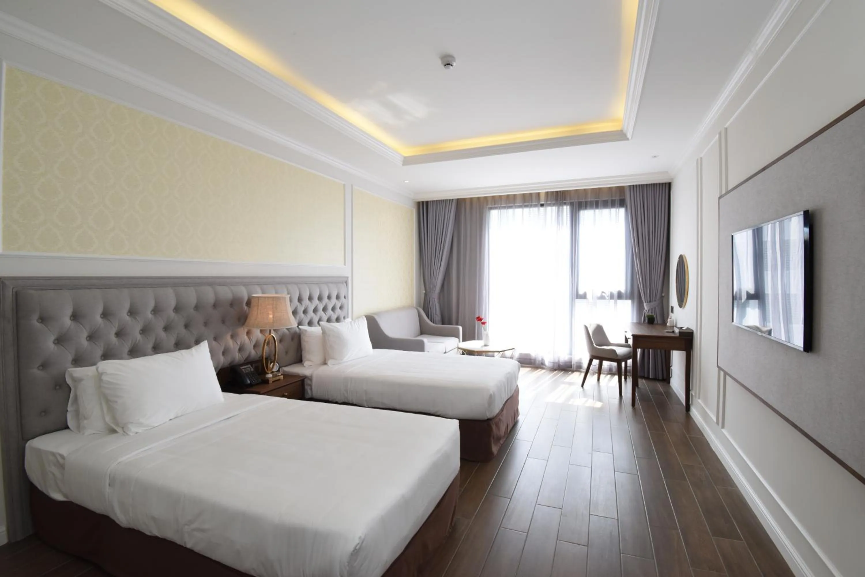 Bed in Phu Cuong Hotel Ca Mau