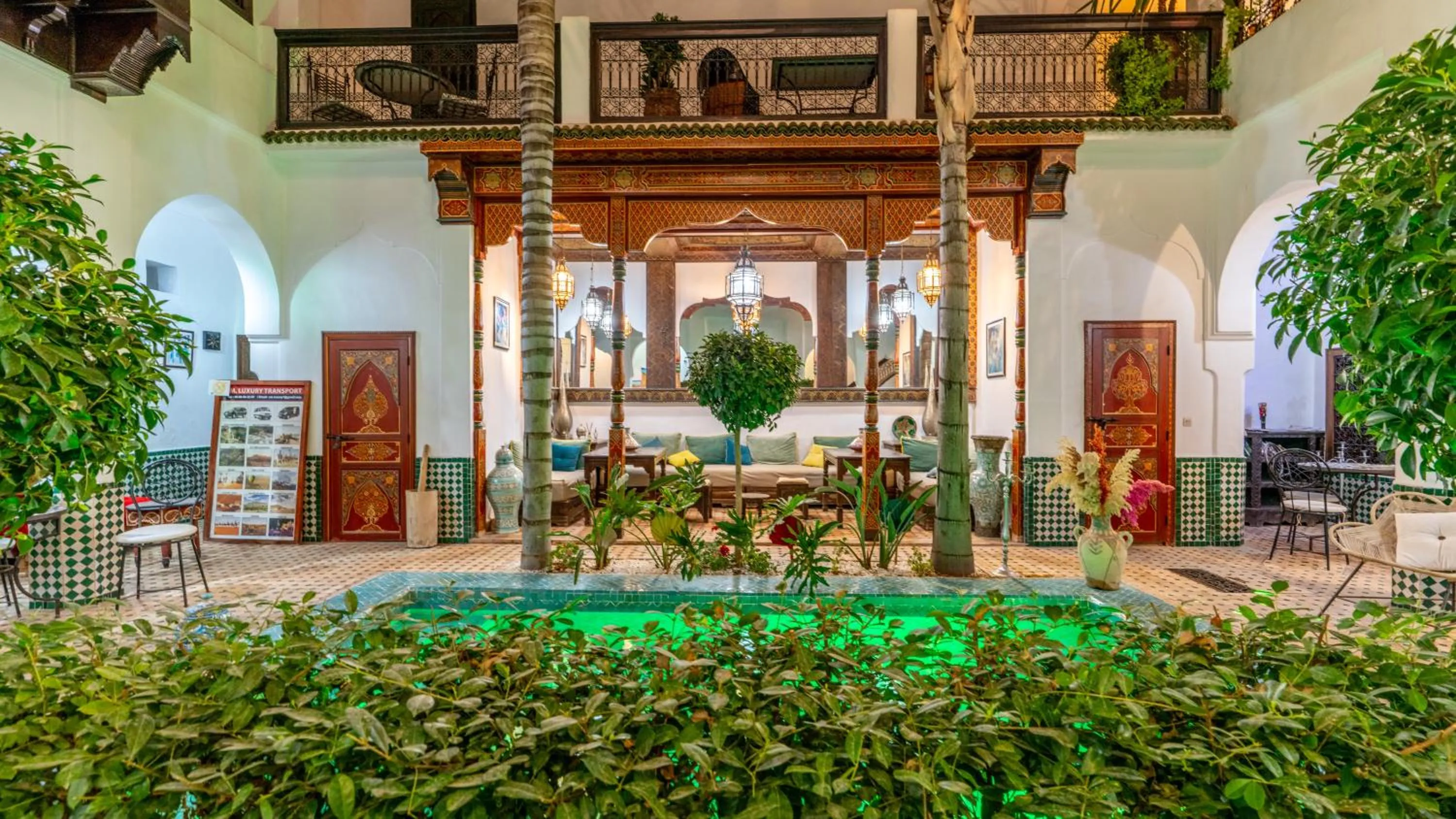 Patio in Riad Ghali Hotel & SPA