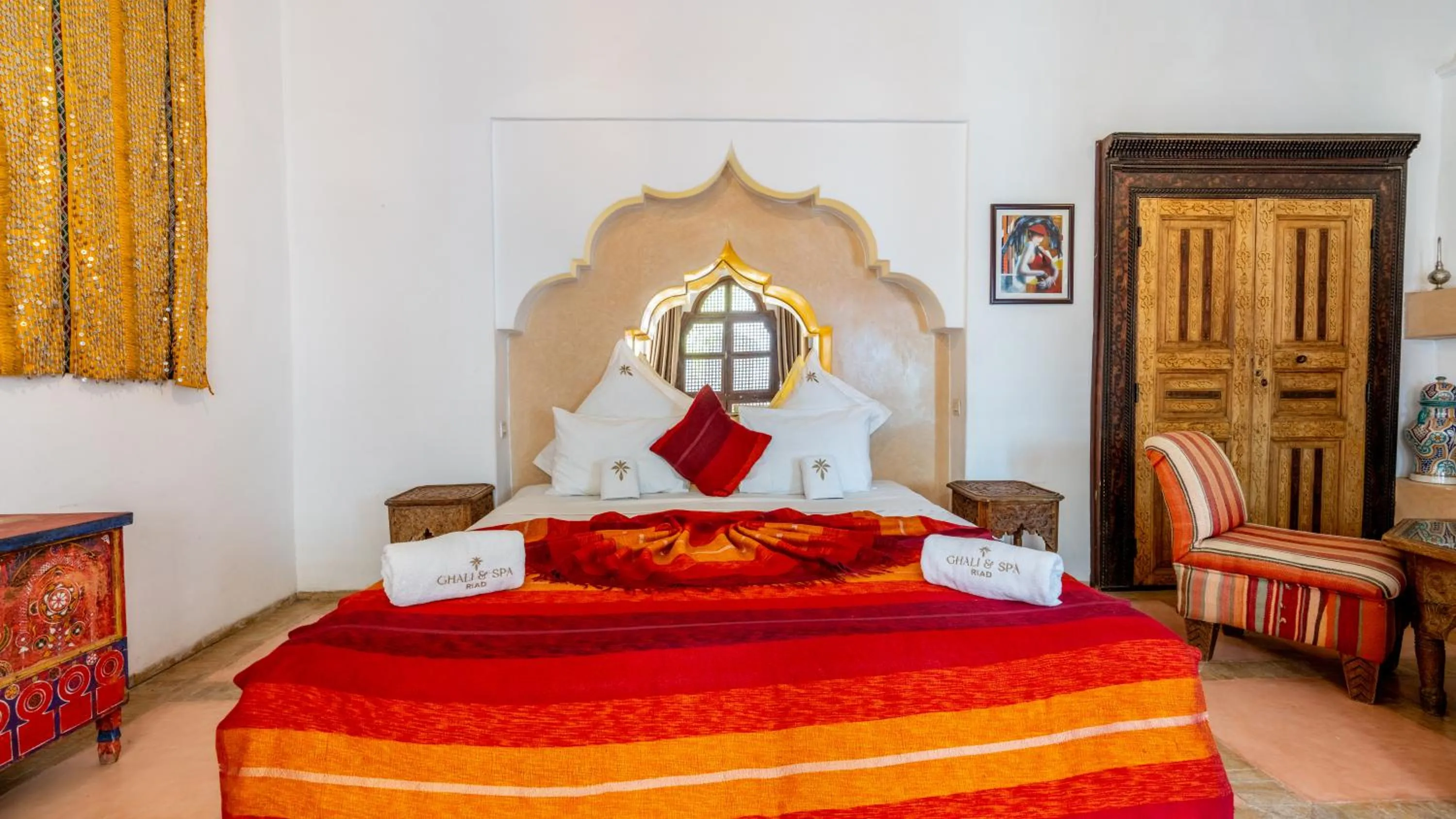 Bedroom, Bed in Riad Ghali Hotel & SPA