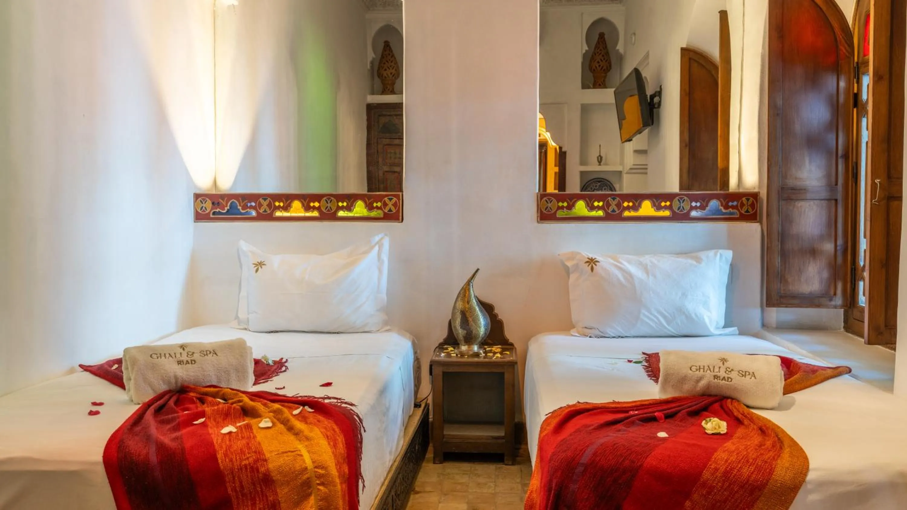 Decorative detail, Bed in Riad Ghali Hotel & SPA