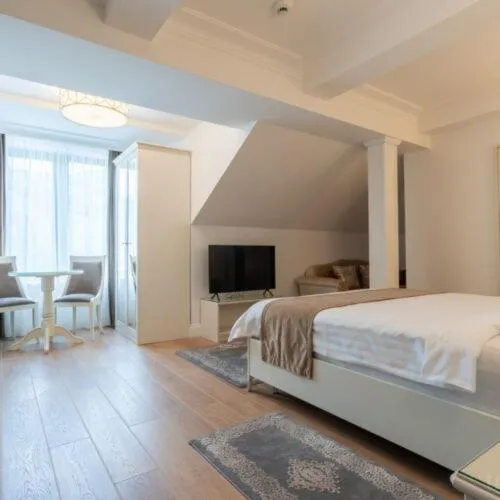 Bed in Hotel Gabriela