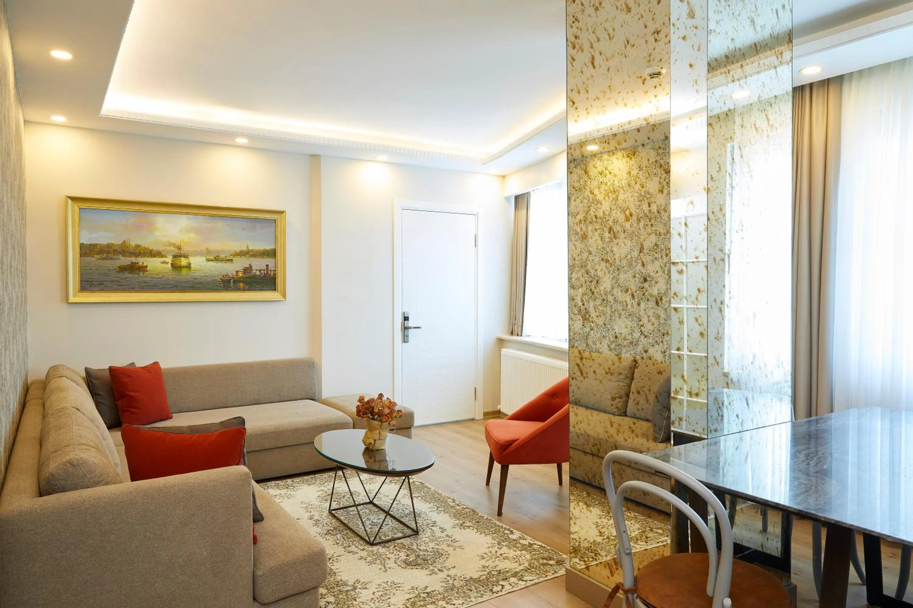 Living room in All Seasons Suites