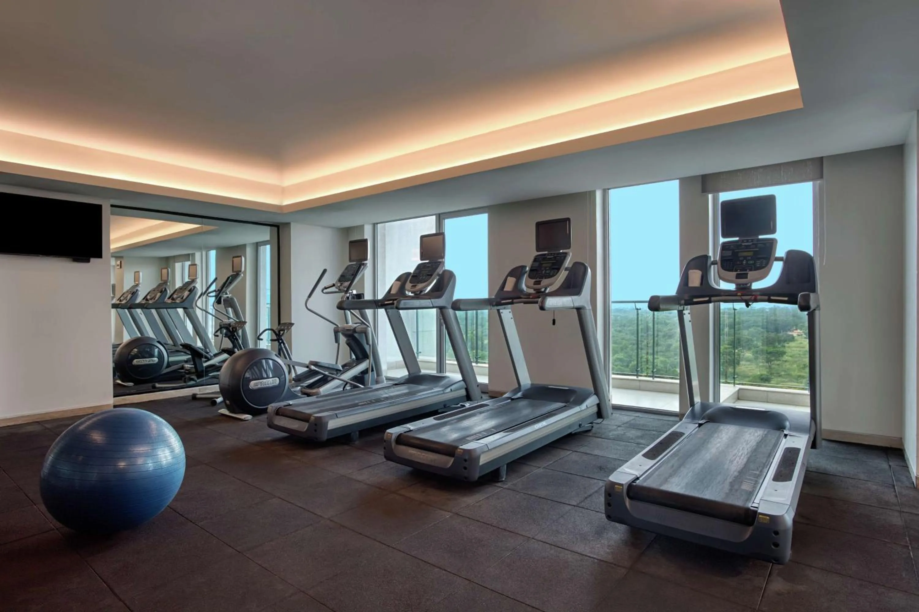 Fitness centre/facilities in DoubleTree Suites by Hilton Bengaluru Outer Ring Road