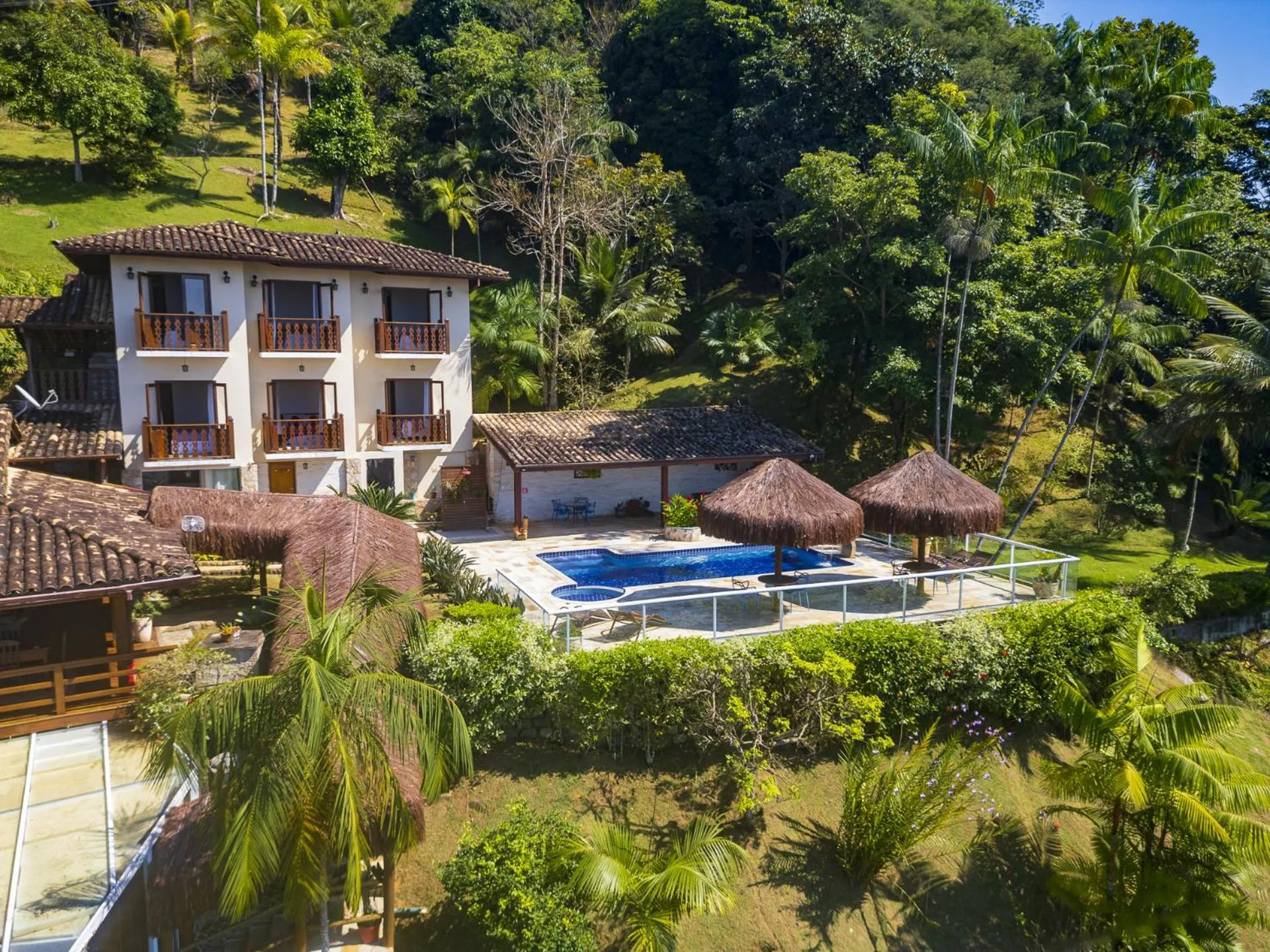 Bird's eye view in Pousada Recanto de Paraty