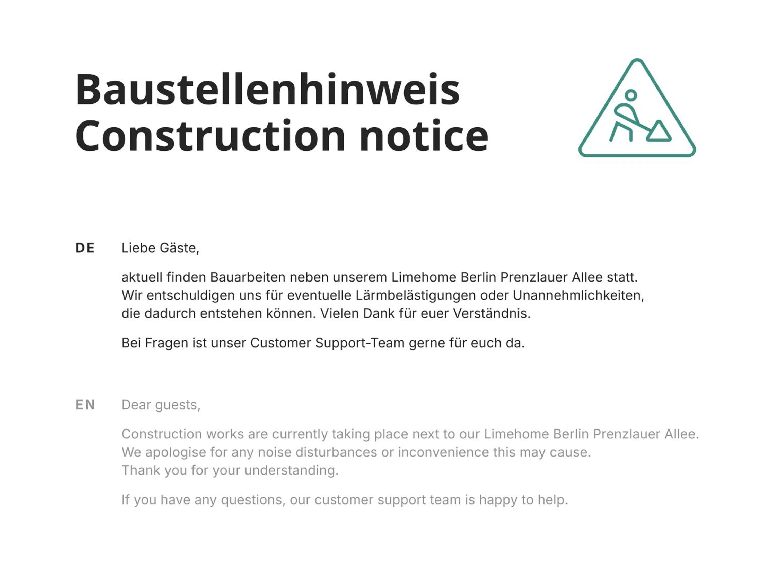 Property building in Limehome Berlin Prenzlauer Allee - Digital Access